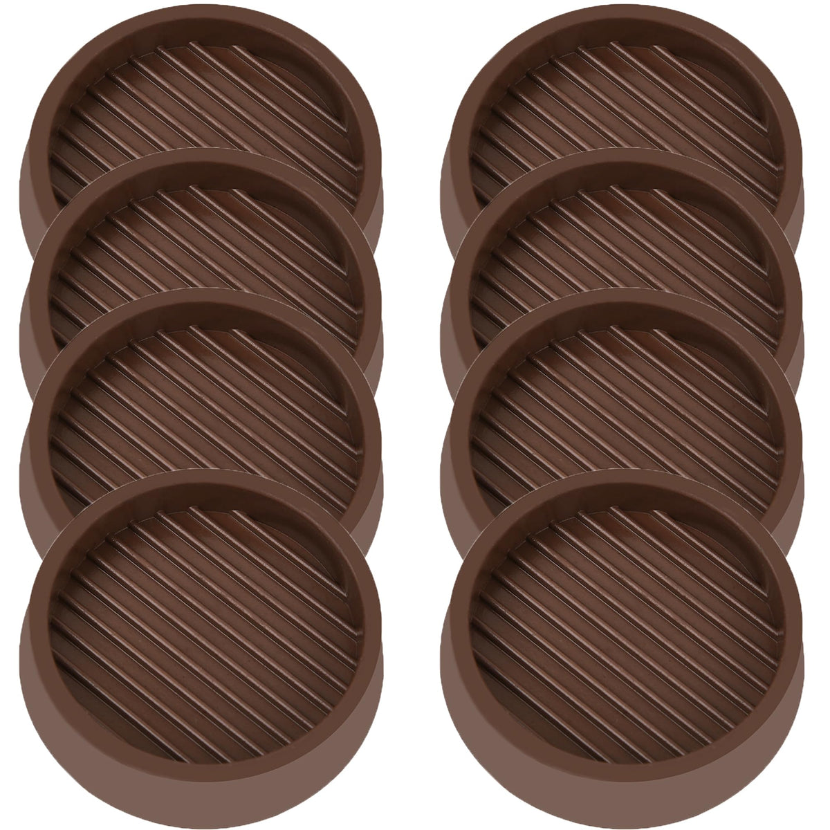 3X3 Round Rubber Caster Cups (9 Count)