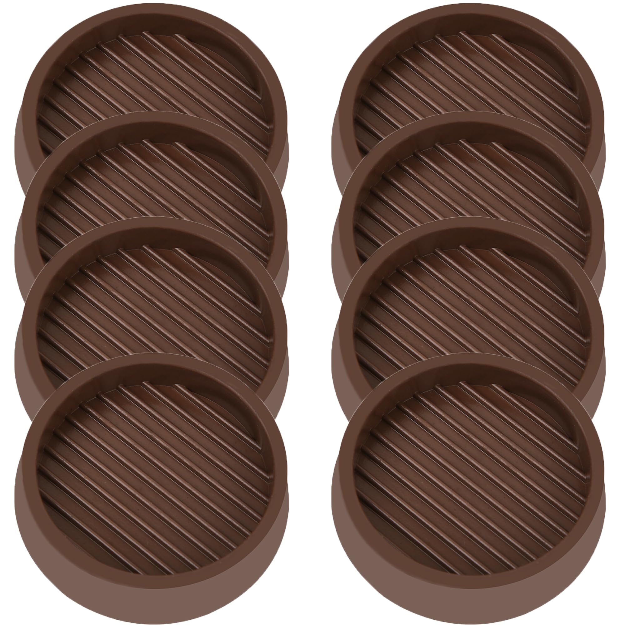 3X3 Round Rubber Caster Cups (9 Count)