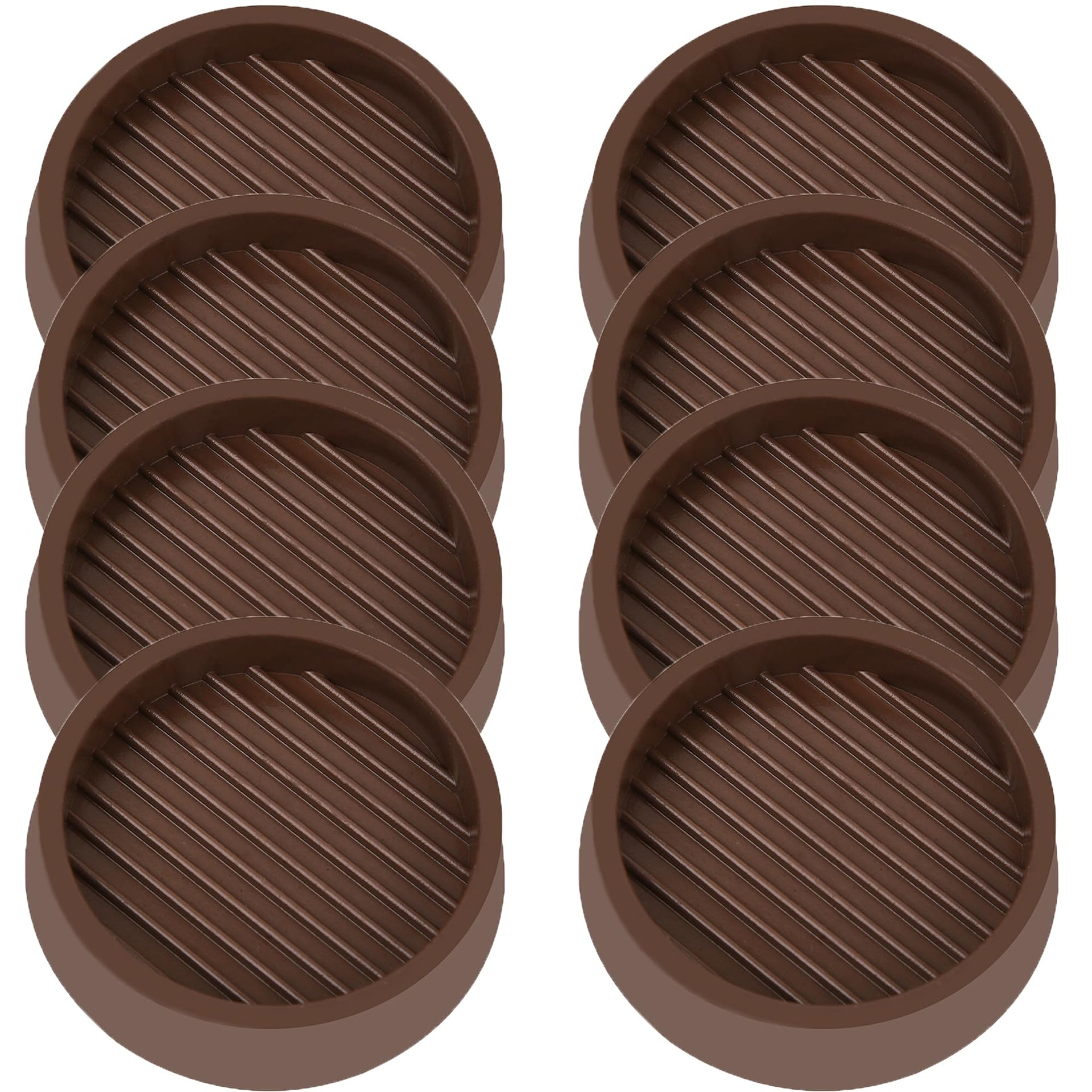 4X4 Round Rubber Caster Cups (16 Count)
