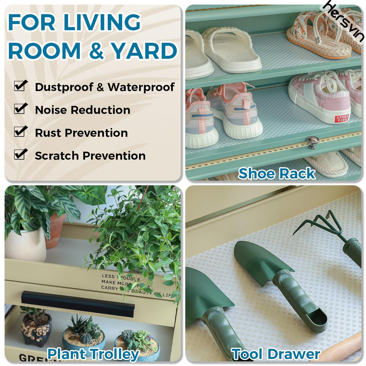 Shelf Liners 22 in x 20 ft EVA Drawer Mats