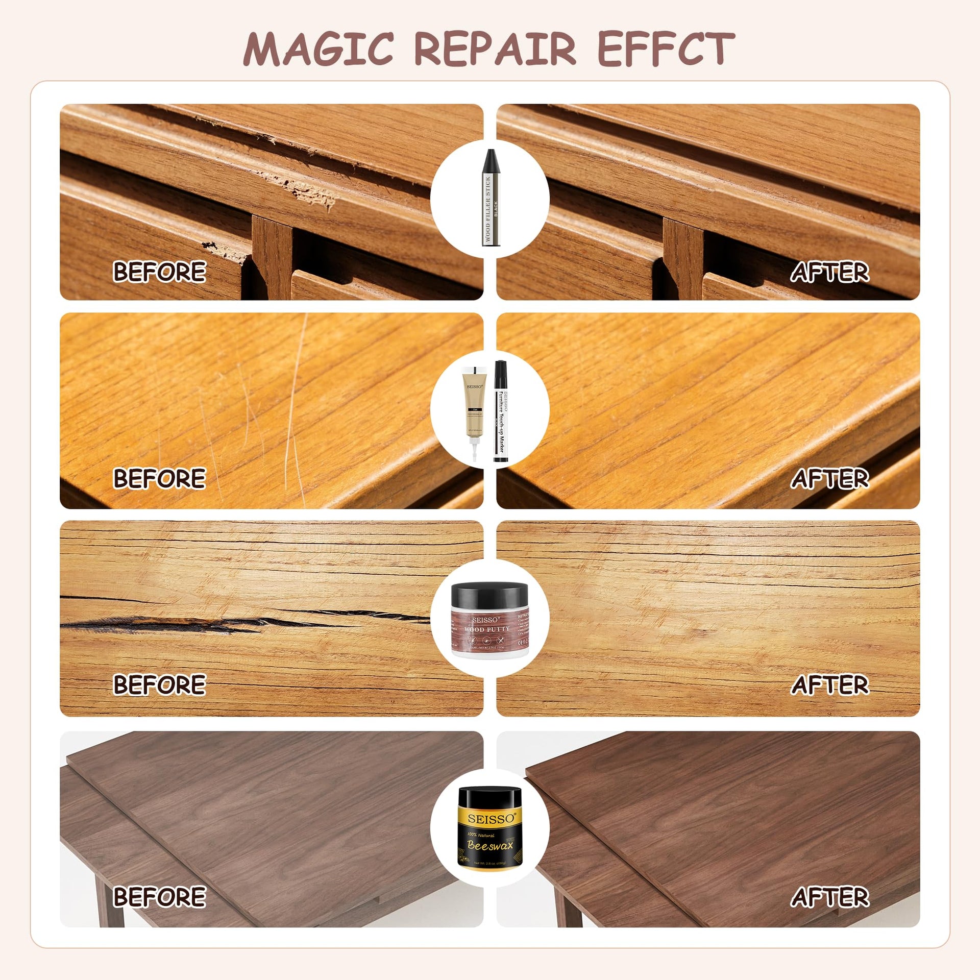 Wood Furniture Repair Kit (36 Count)
