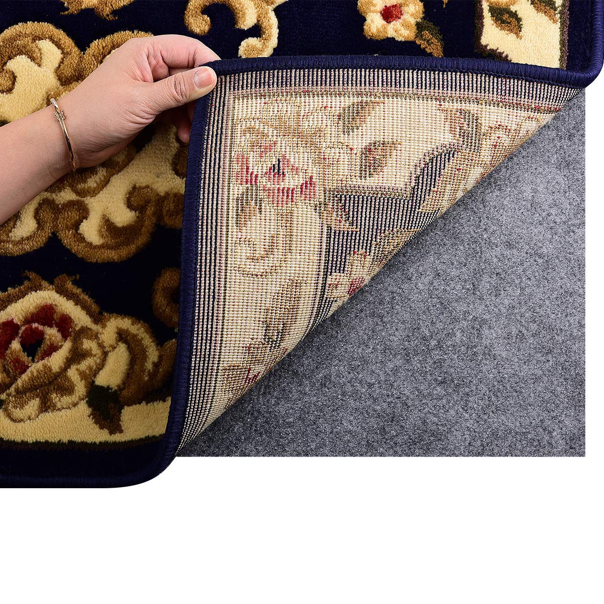 Non Slip Mattress Gripper and Area Rug Felt Pad (24 Count)