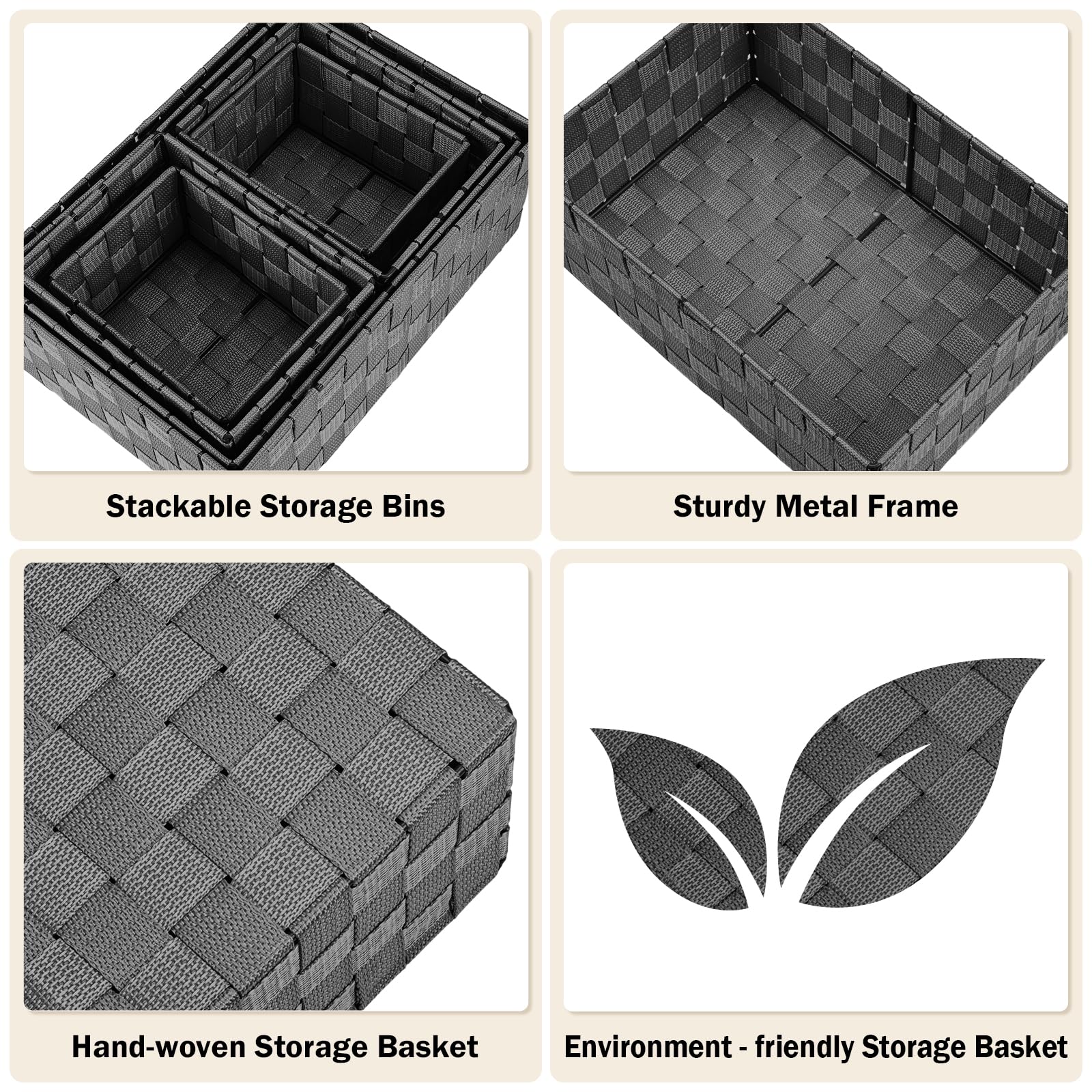 Storage Baskets (6 Count)
