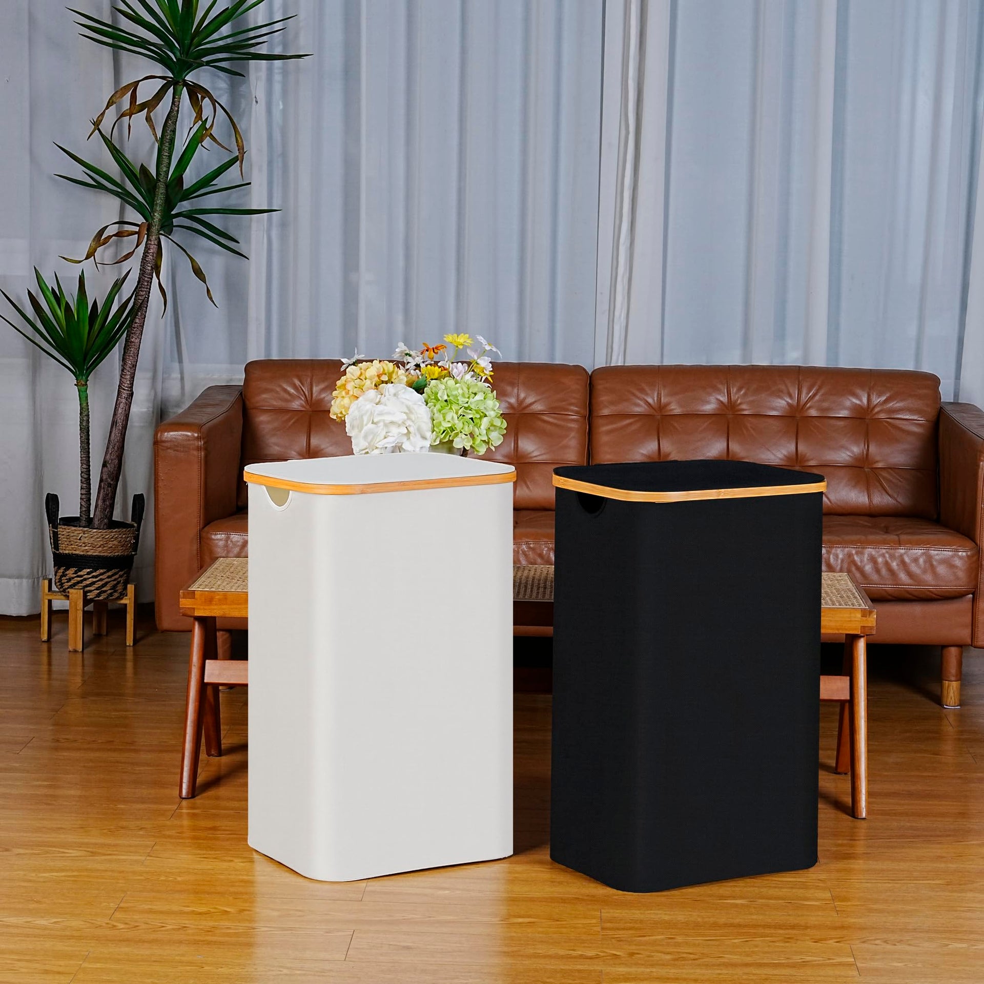 100L Laundry Hamper with Lid
