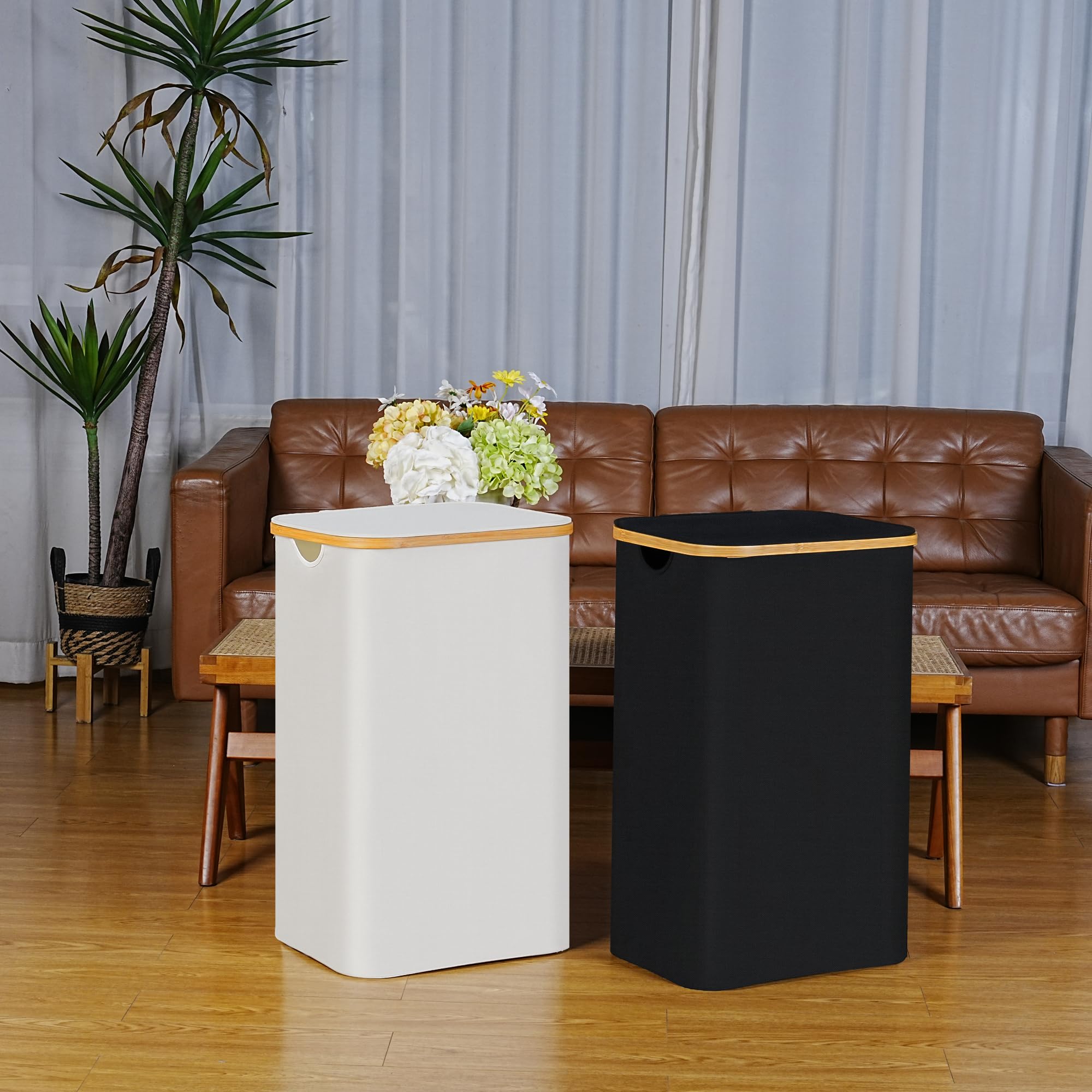 100L Laundry Hamper with Lid