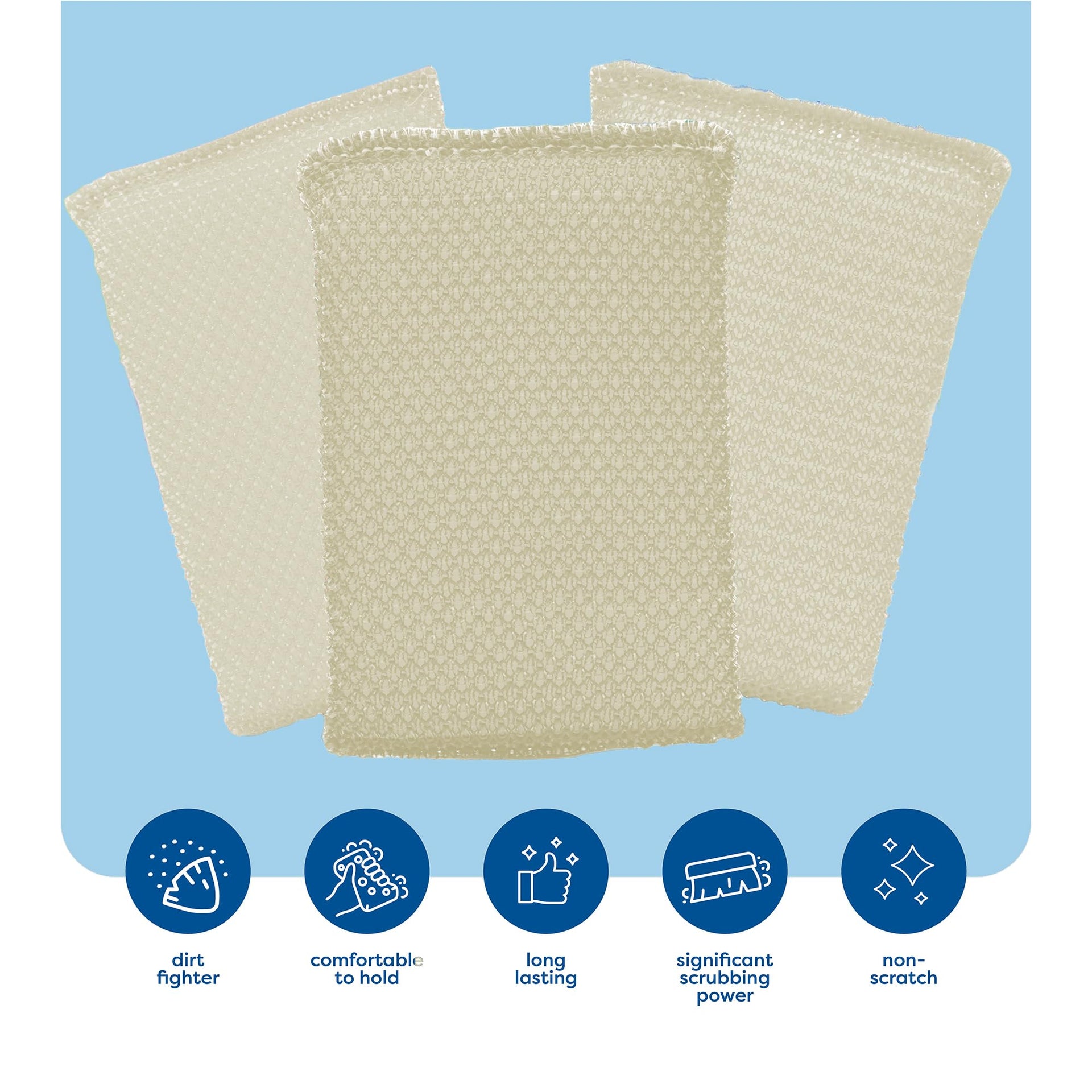 6 Scrub Sponges Kitchen By SCRUBIT