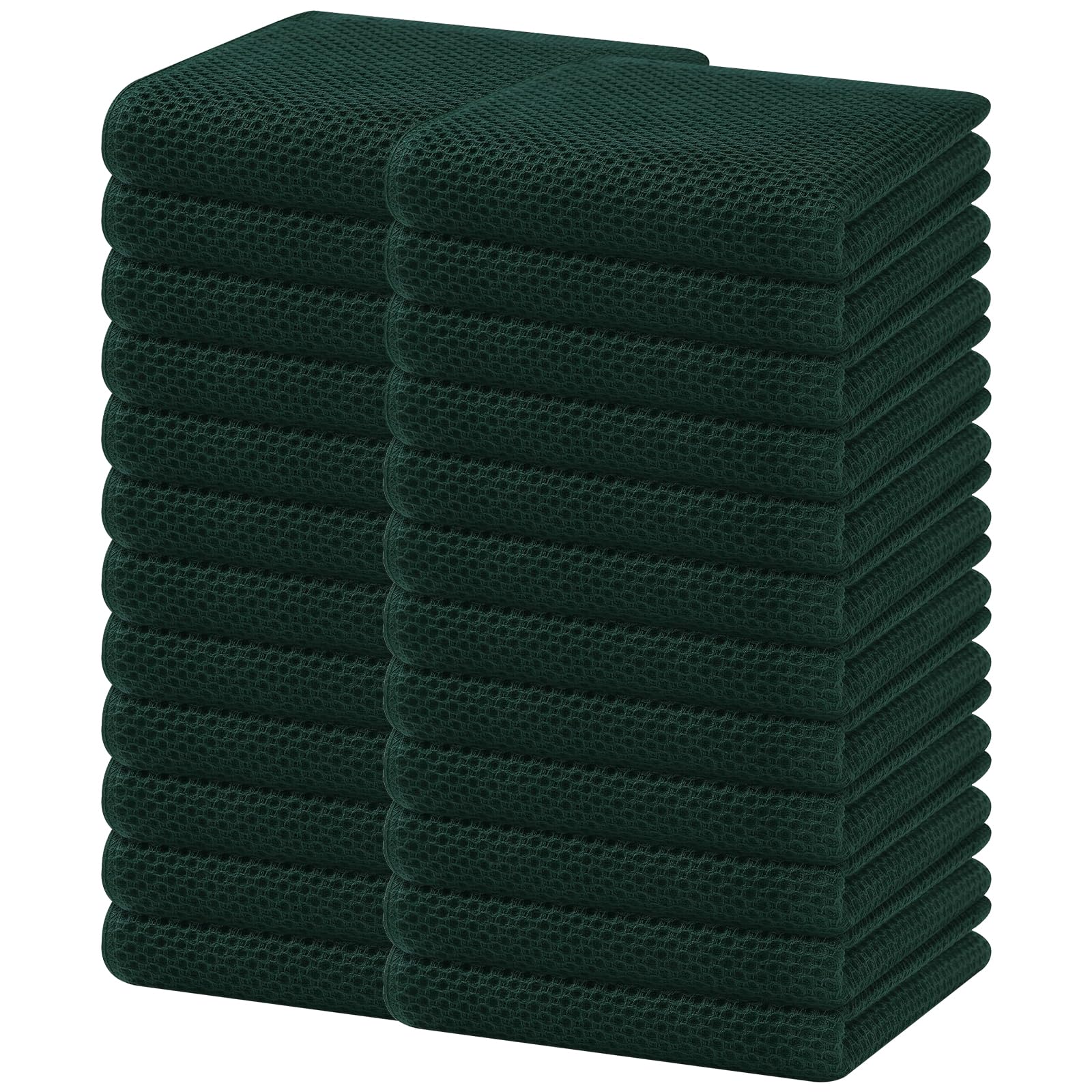 100% Cotton Waffle Weave Kitchen Dish Towels 24 (24 Count)