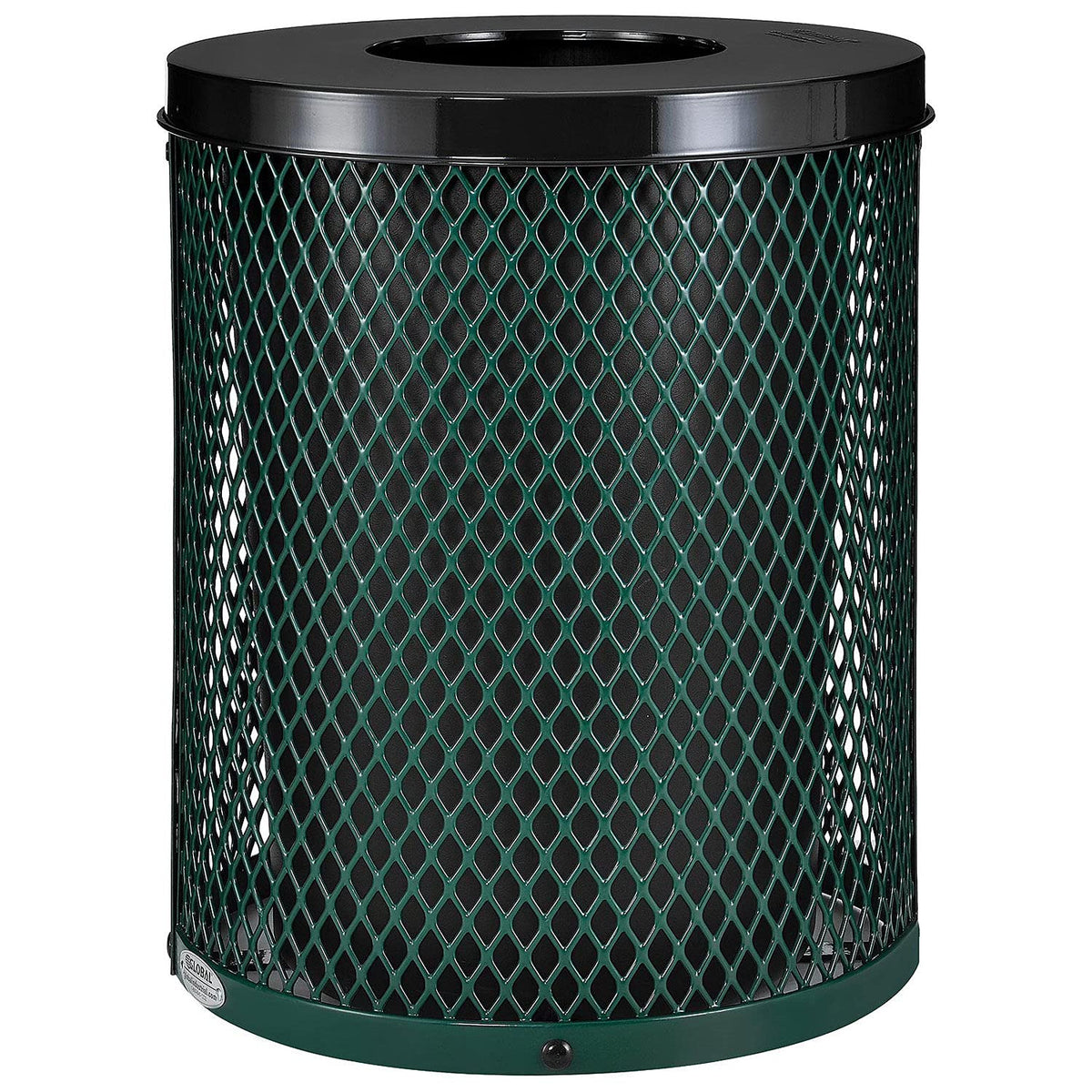 Outdoor Diamond Steel Trash Can