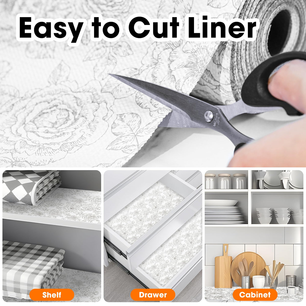 Drawer and Shelf Liner for Kitchen Cabinets Non (10 Sq Ft)