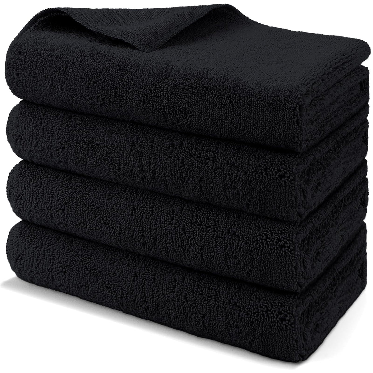Professional Large Microfiber Car Drying Towels 4 Pack (4 Count)
