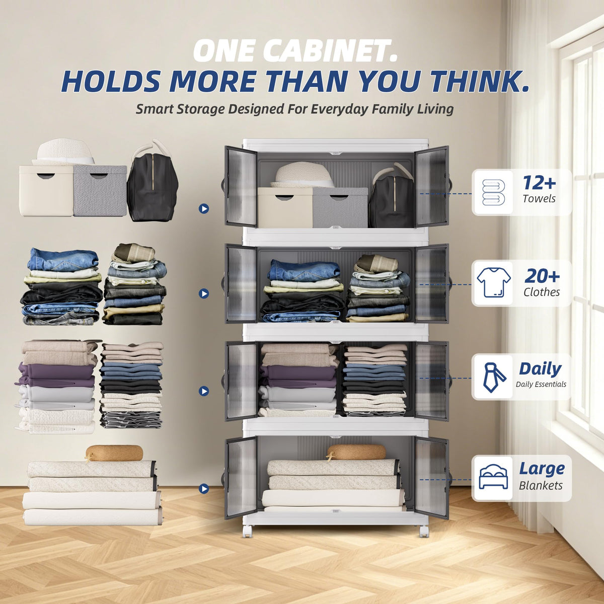 464Qt Stackable Storage Bins