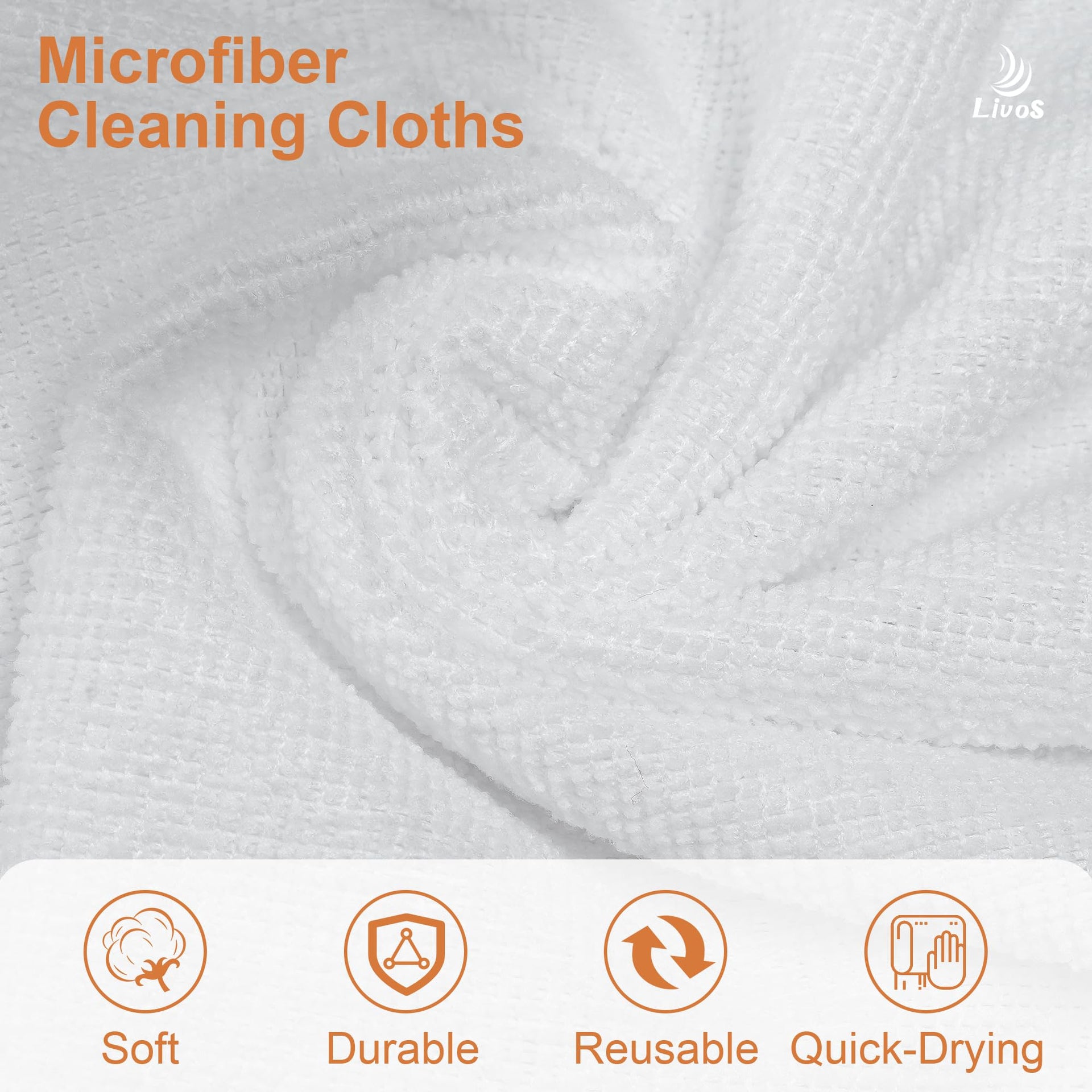 Microfiber Cleaning Cloth Roll (80 Count)