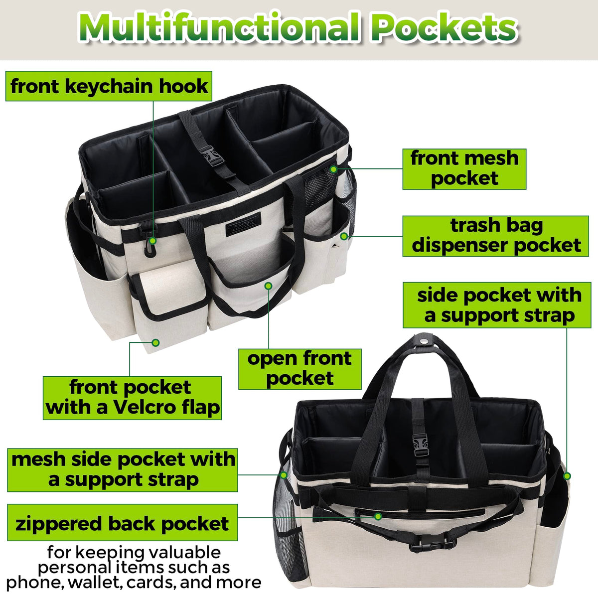 Cleaning Caddy Organizer with Handle