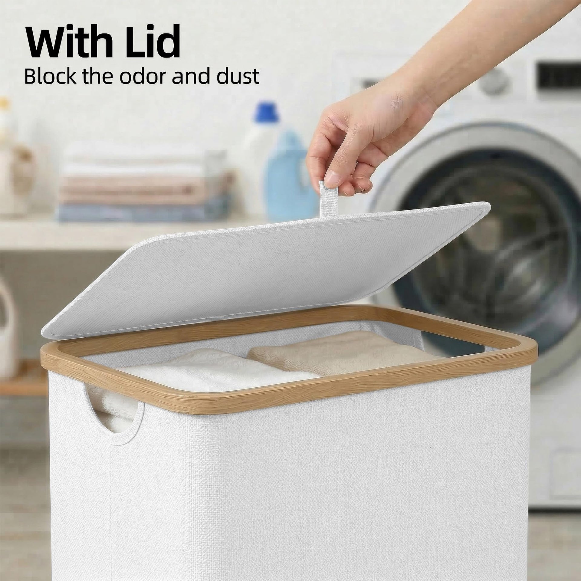 Laundry Hamper with Lid