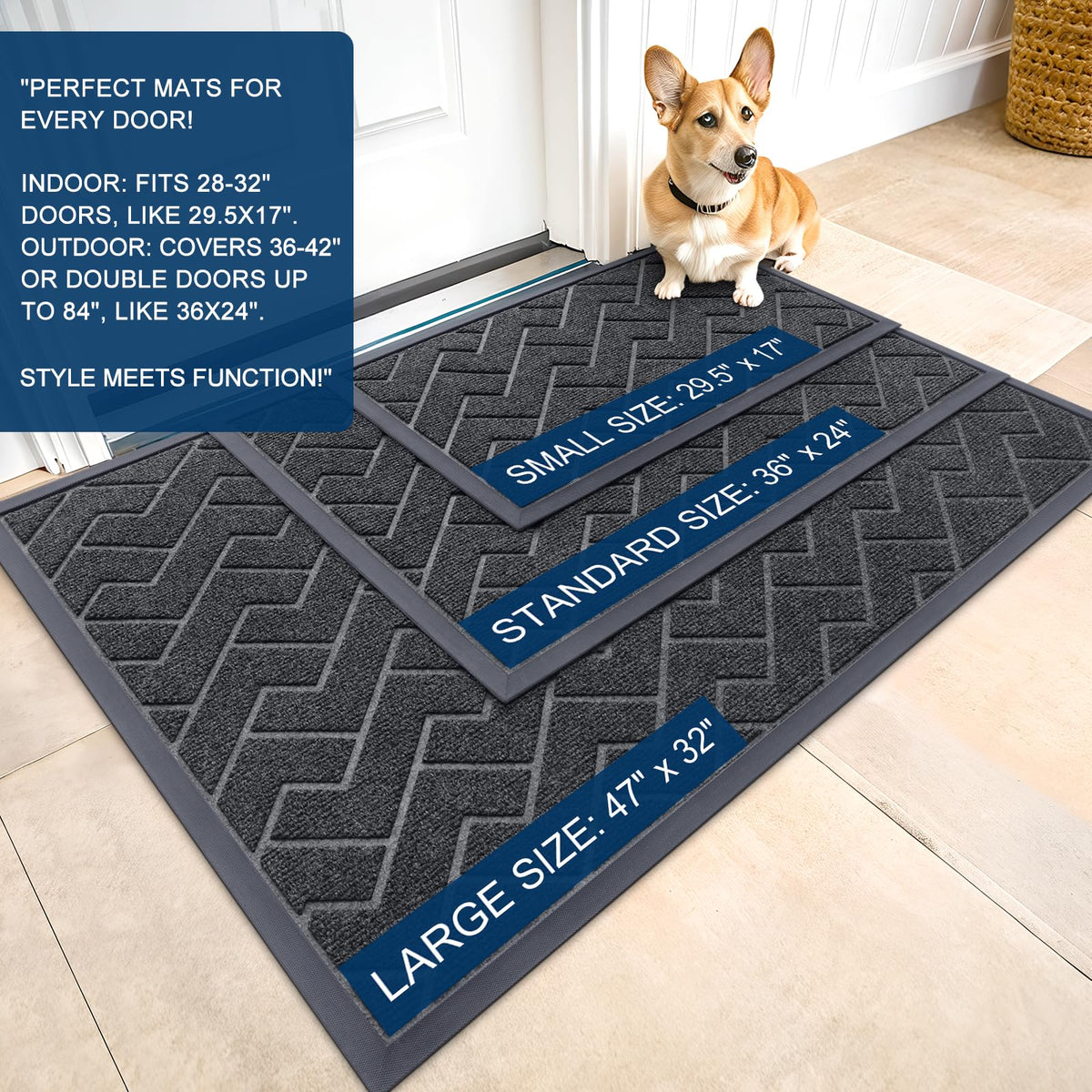 Front Door Mat Outside 47x32