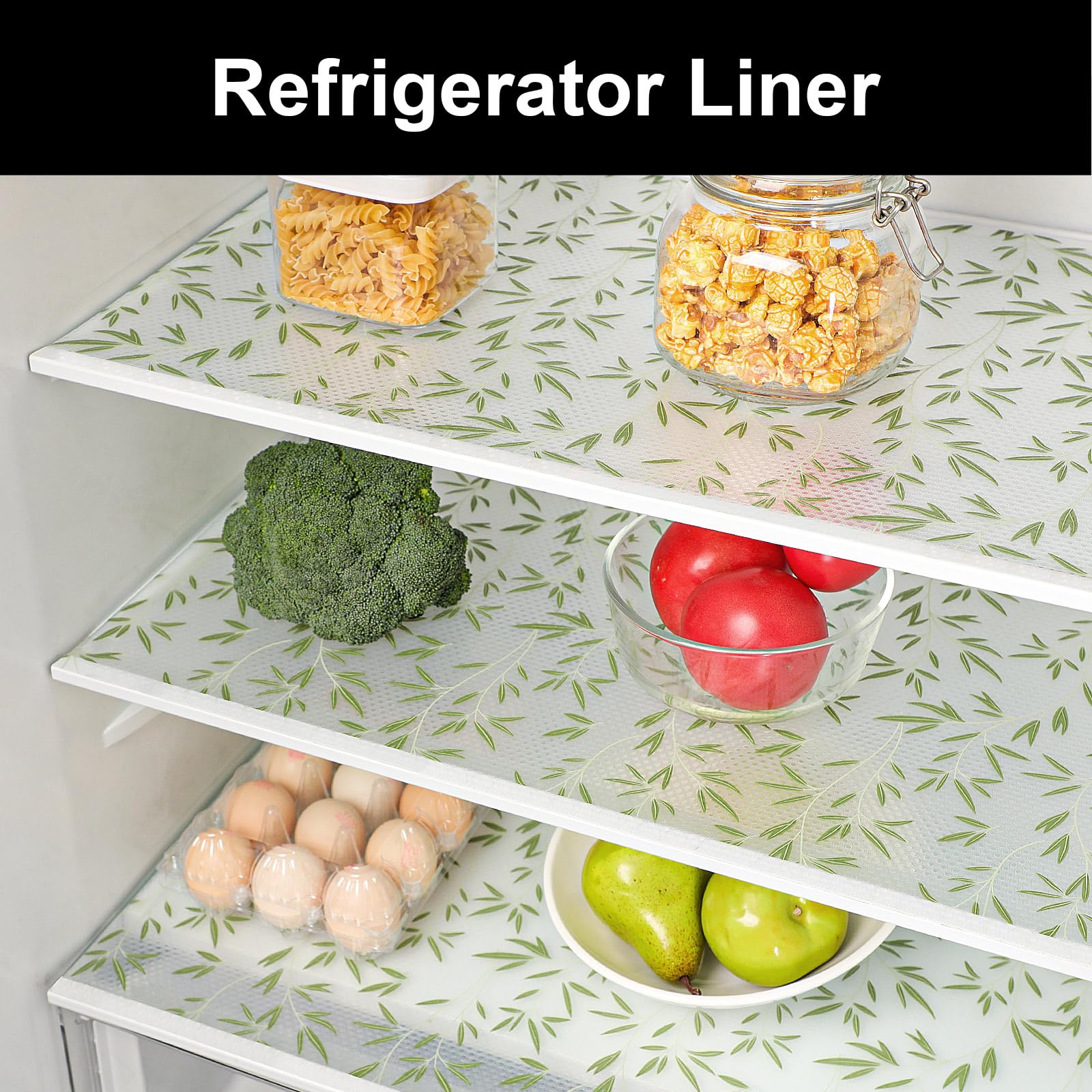 Shelf Liners for Kitchen Cabinets Refrigerator Liners Waterproof & Oil