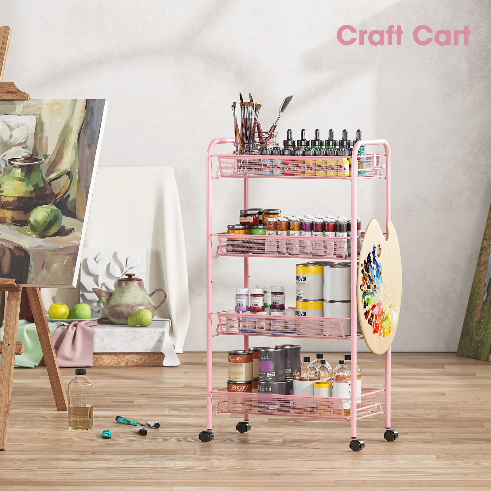 4 Tier Rolling Cart