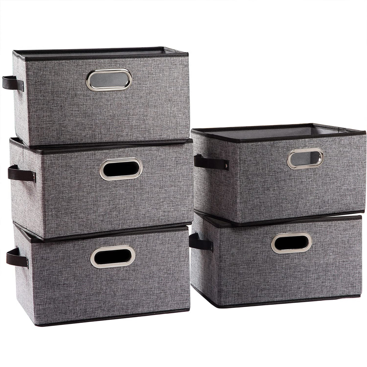 Fodable Storage Baskets for Closet [5 (5 Count)