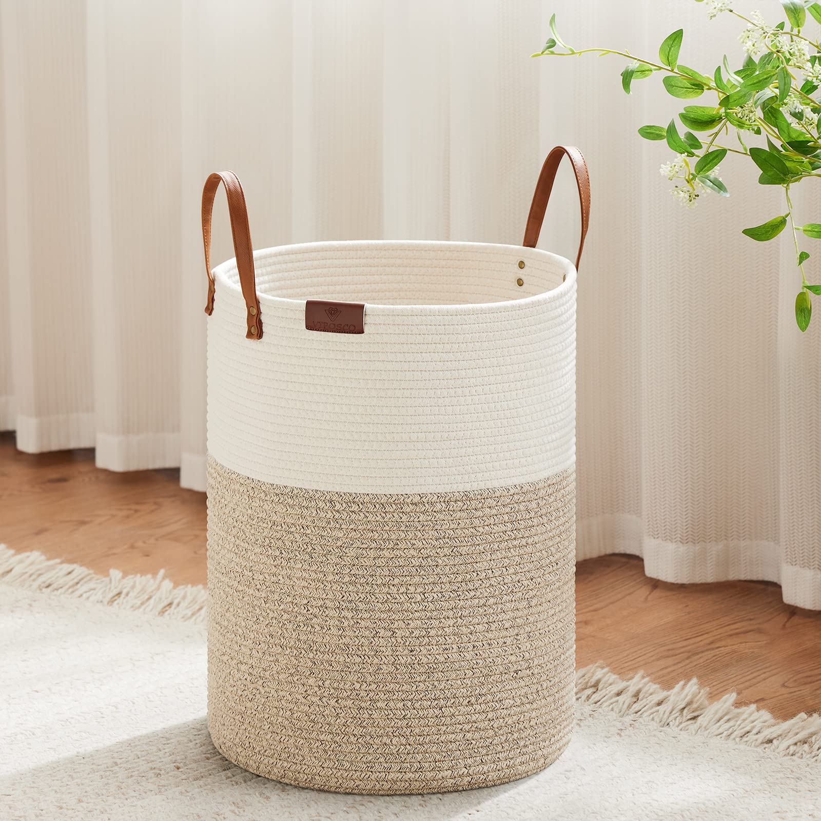 30L Small Woven Rope Laundry Hamper (811.5365 Fl Oz) - ModHome Supplies