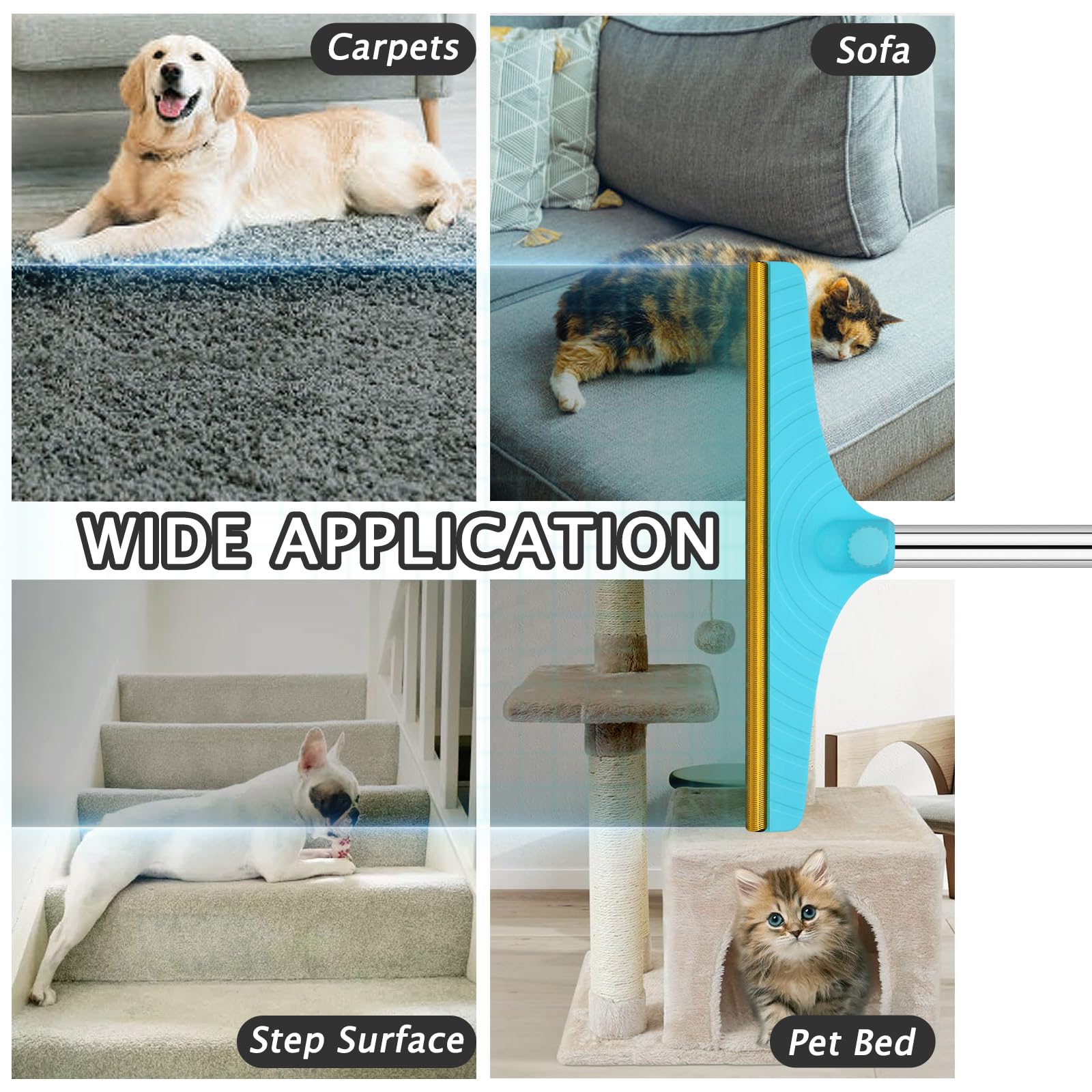 Carpet Rake for Pet Hair Removal Tool - ModHome Supplies