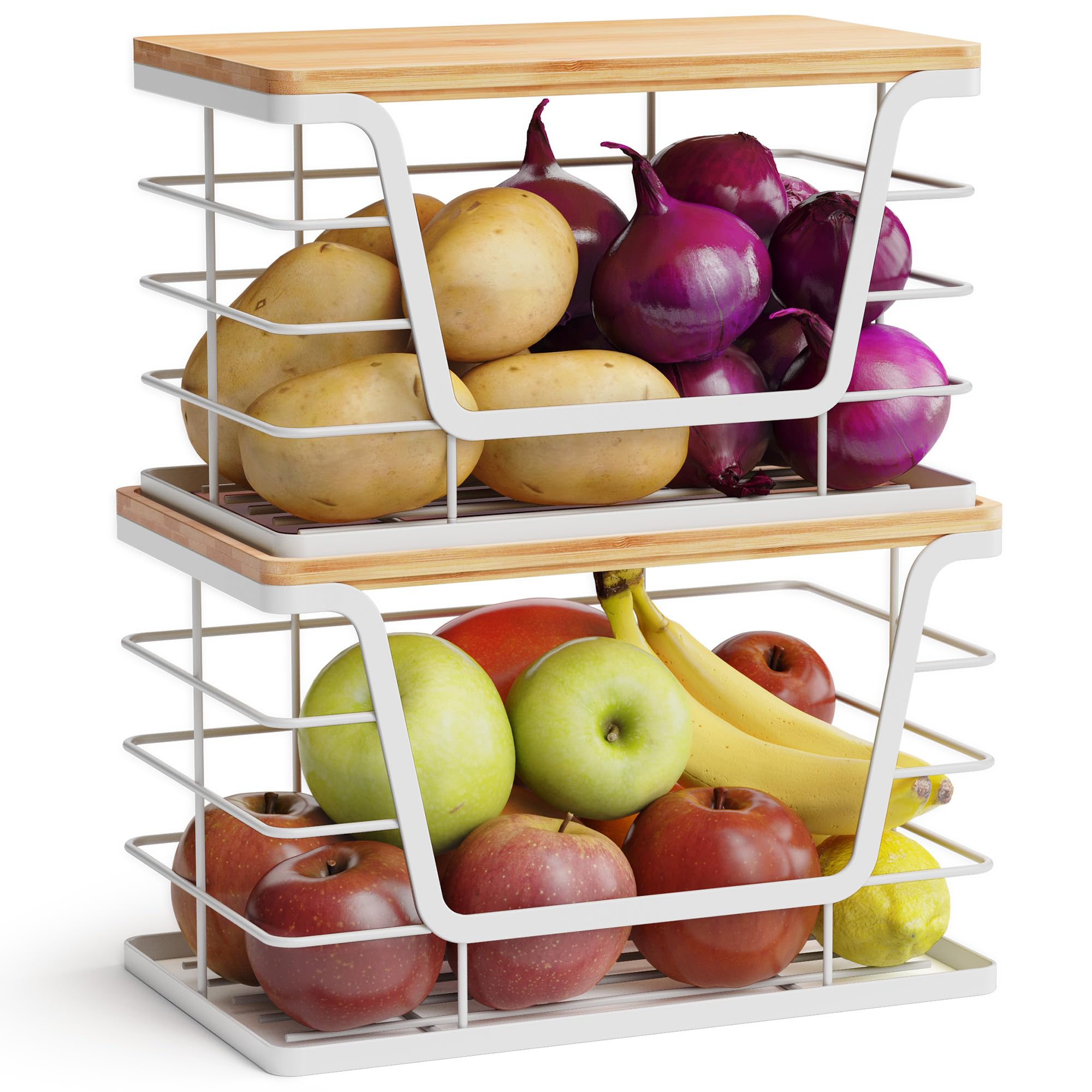 2 Pack Potato and Onion Storage Bins (2 Count)