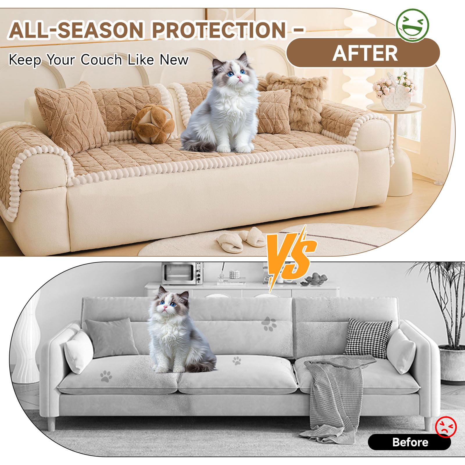 Plush Couch Protector for Dogs Washable (3 Ounce)