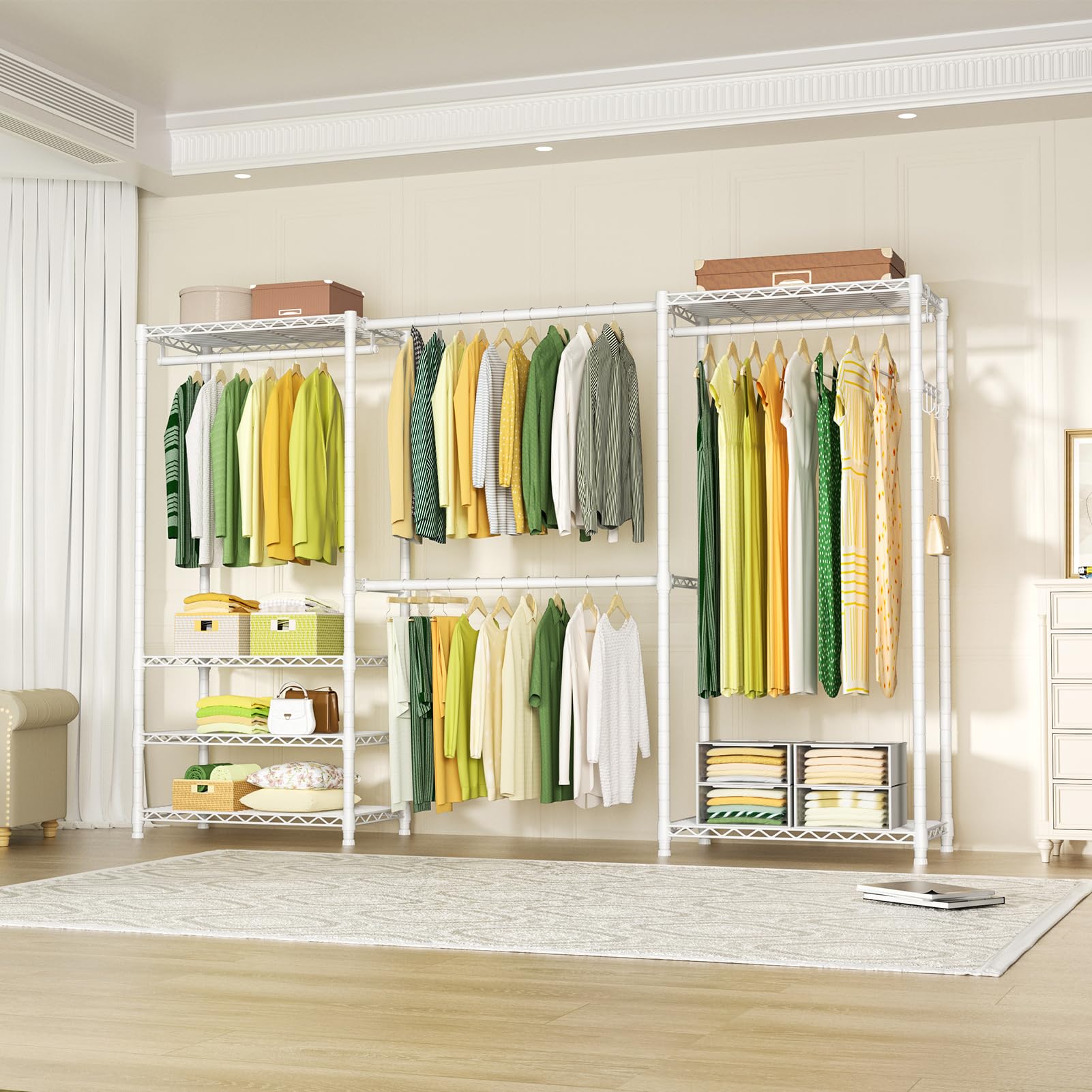 E1 Heavy Duty Closet Garment Rack