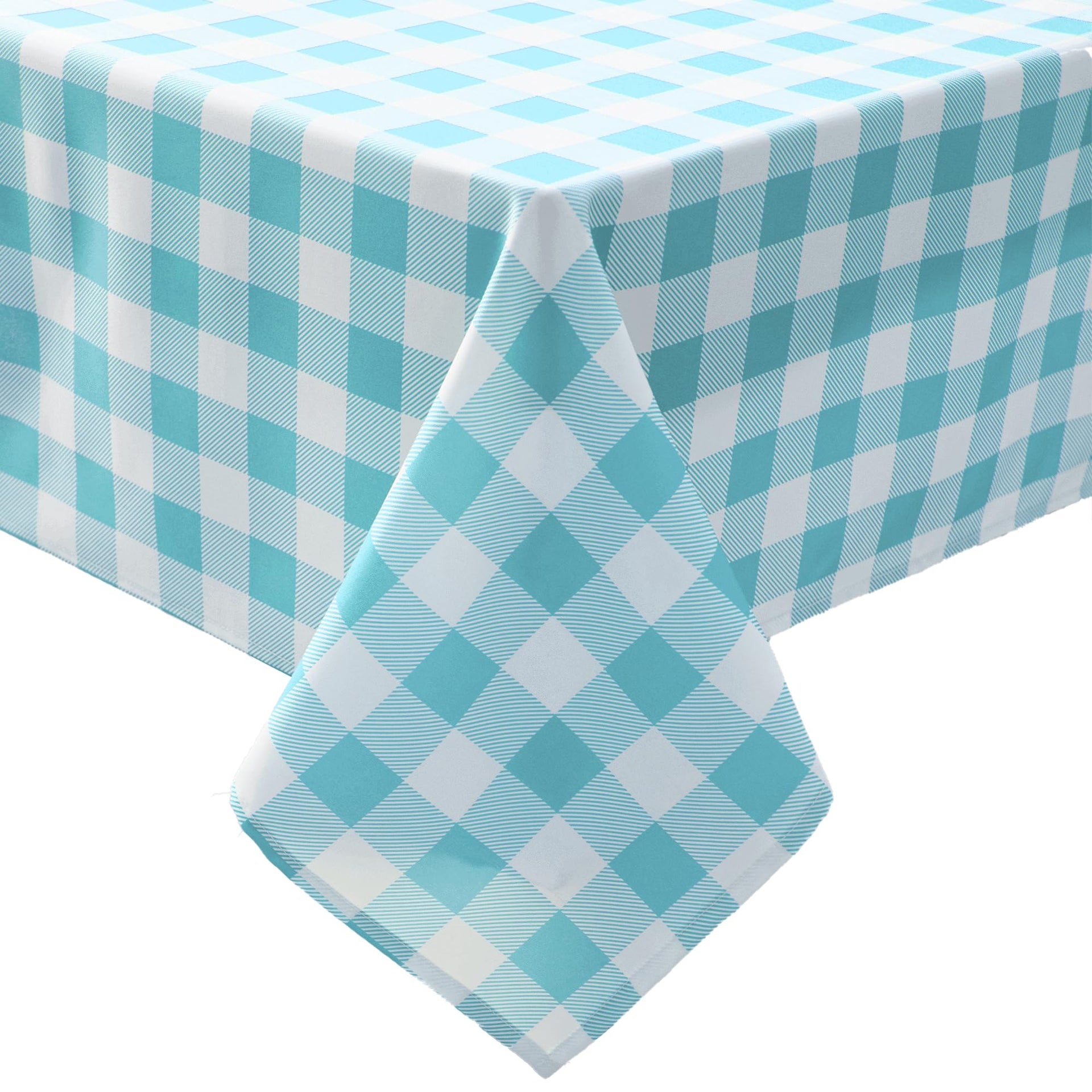 Classic Gingham Plaid Tablecloth Fabric