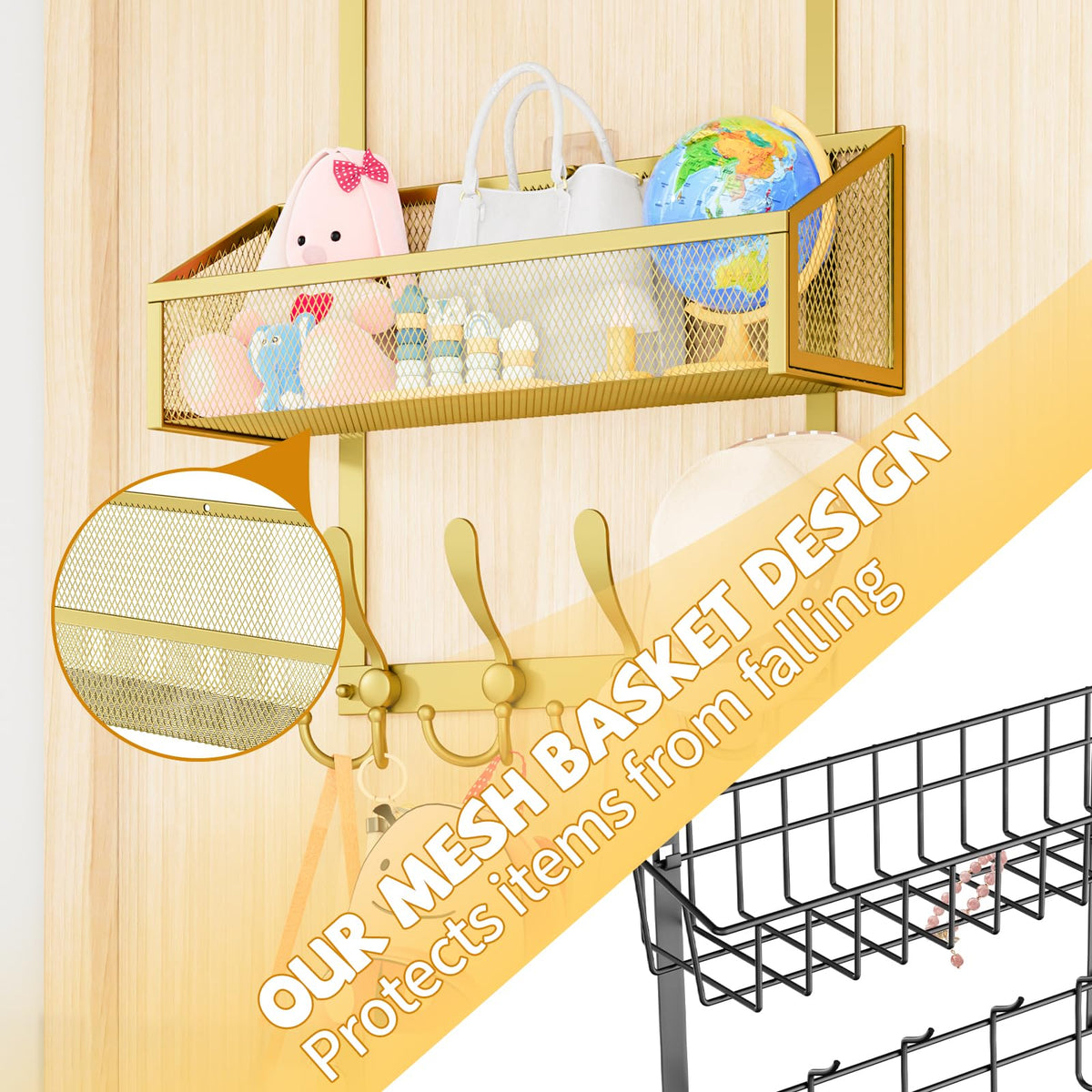 Over The Door Hooks Organizer