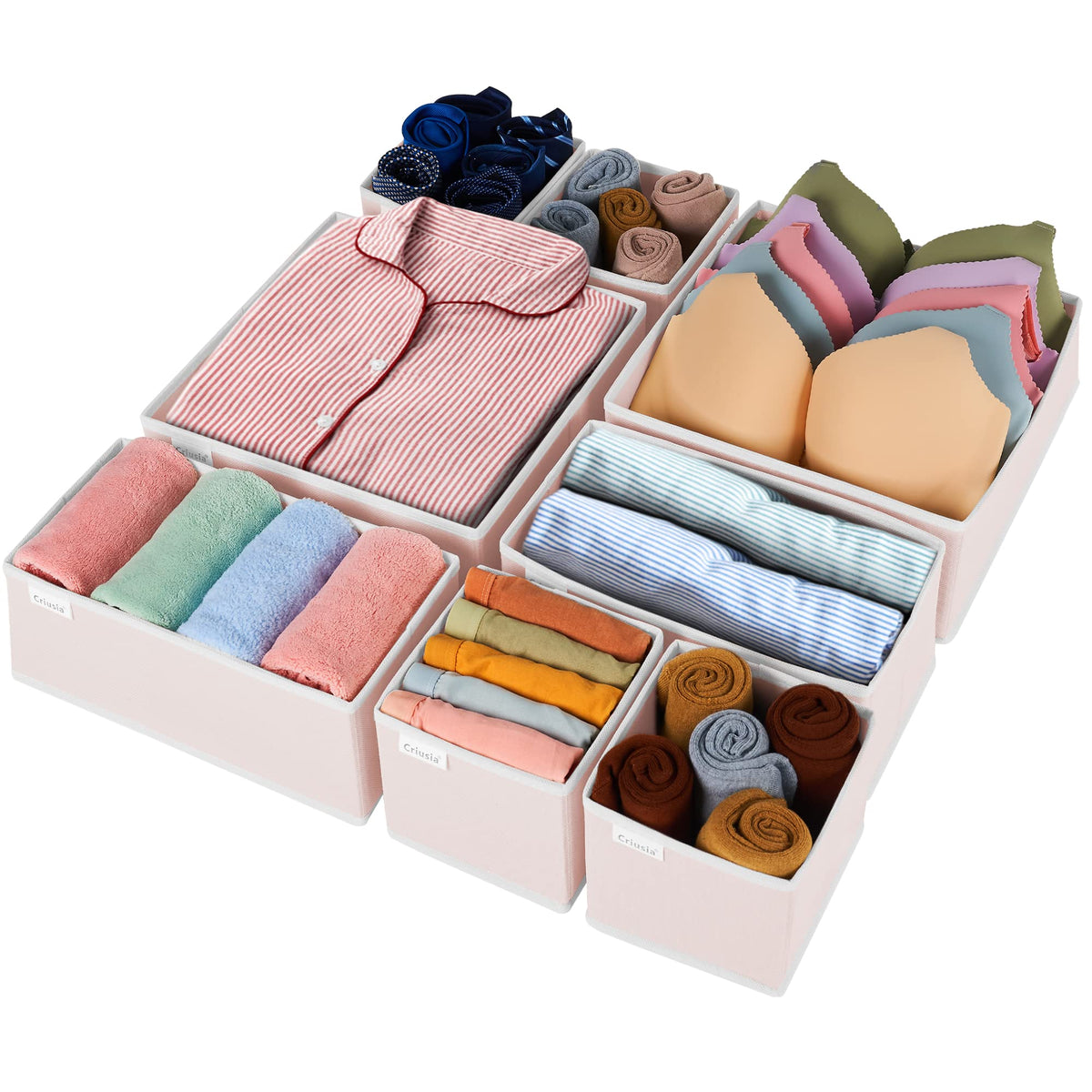 8 Pack Underwear Drawer Organizer (8 Count)