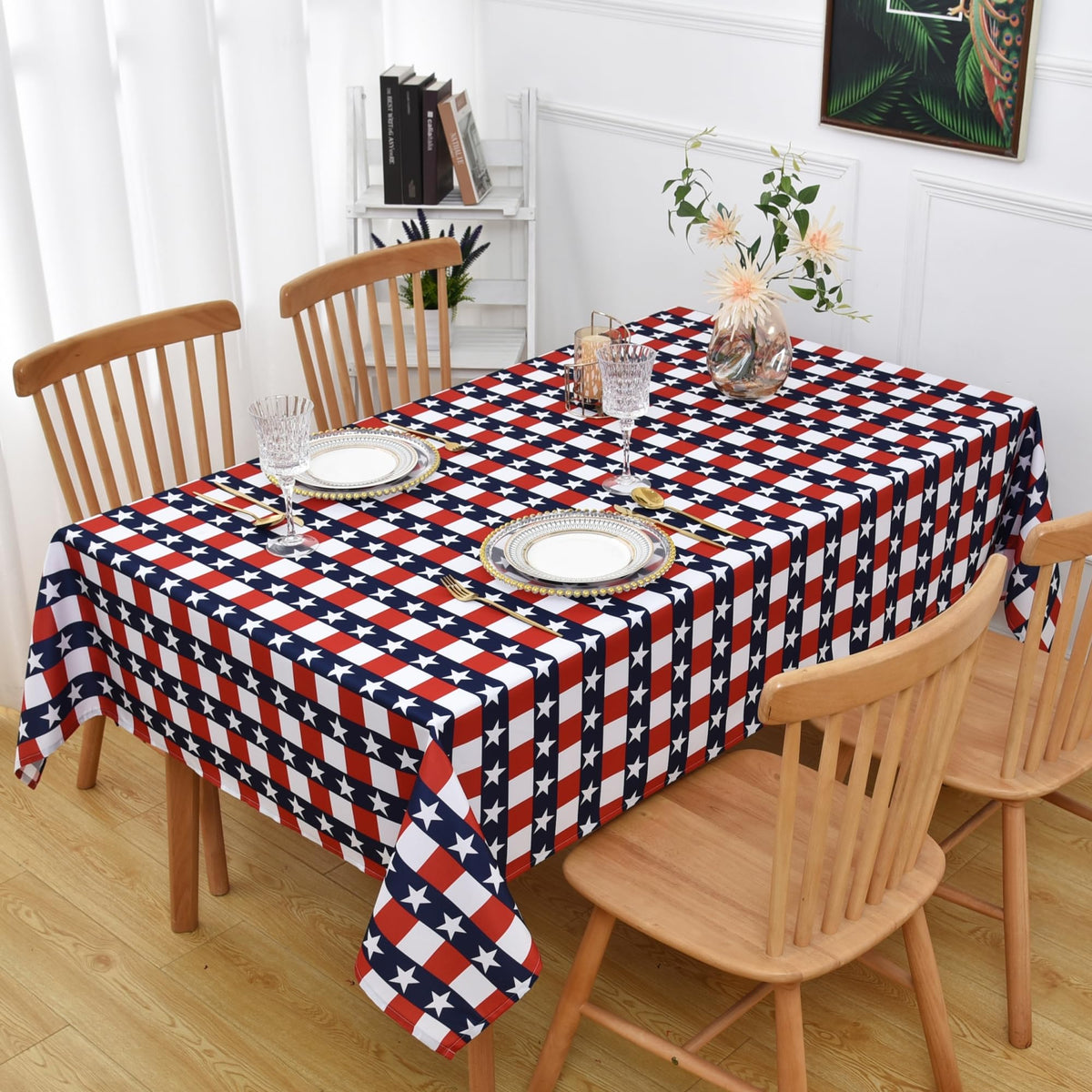 Classic 4th of July Tablecloth Fabric
