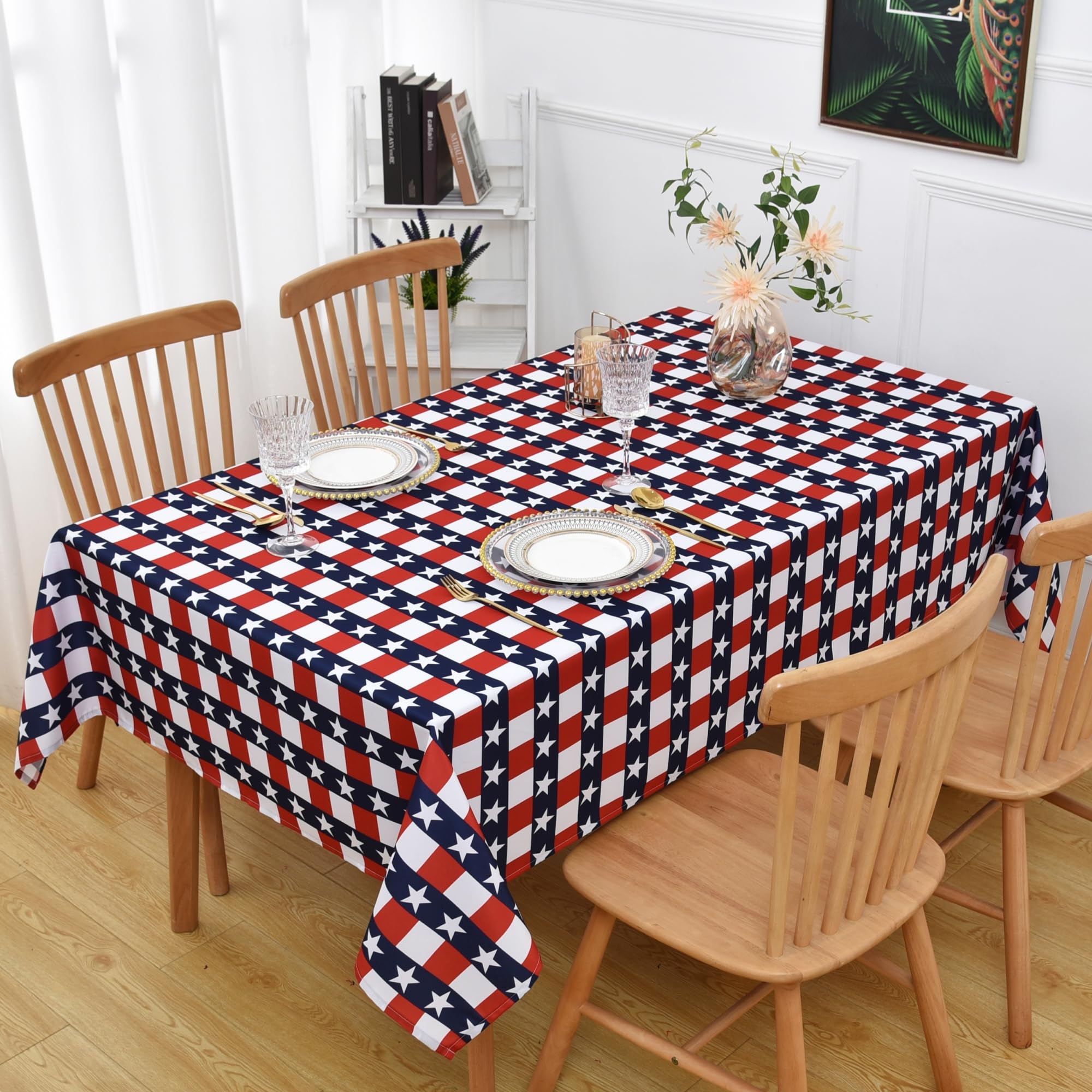 Classic 4th of July Tablecloth Fabric