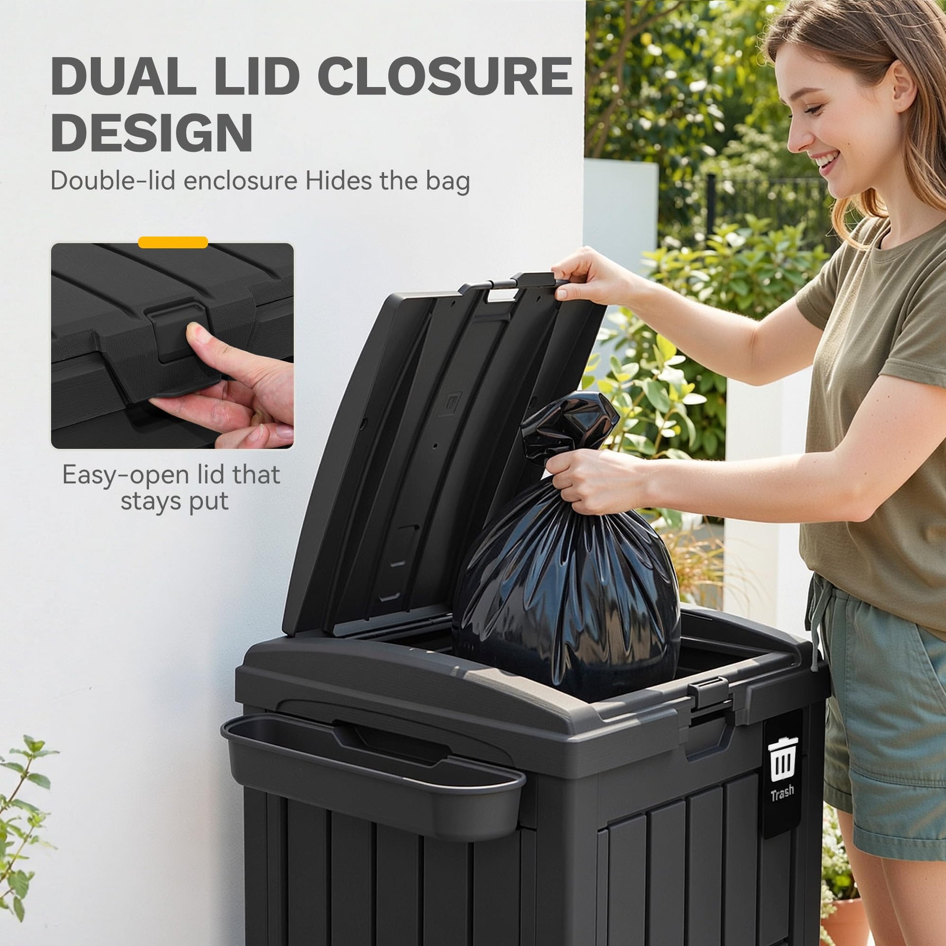38 Gallon Outdoor Trash Can
