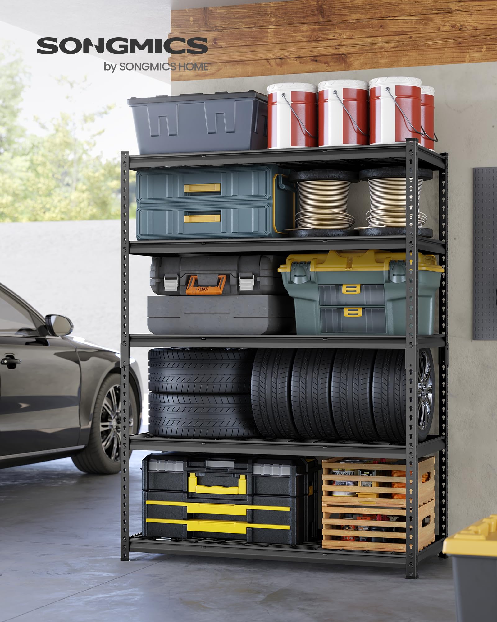 5 Tier Steel Storage Shelves