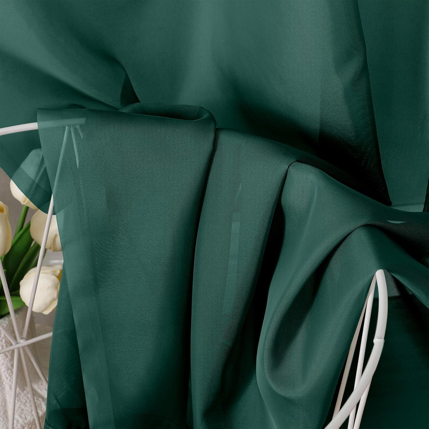 Christmas Sheer Curtains 84 Inches Long (2 Count)