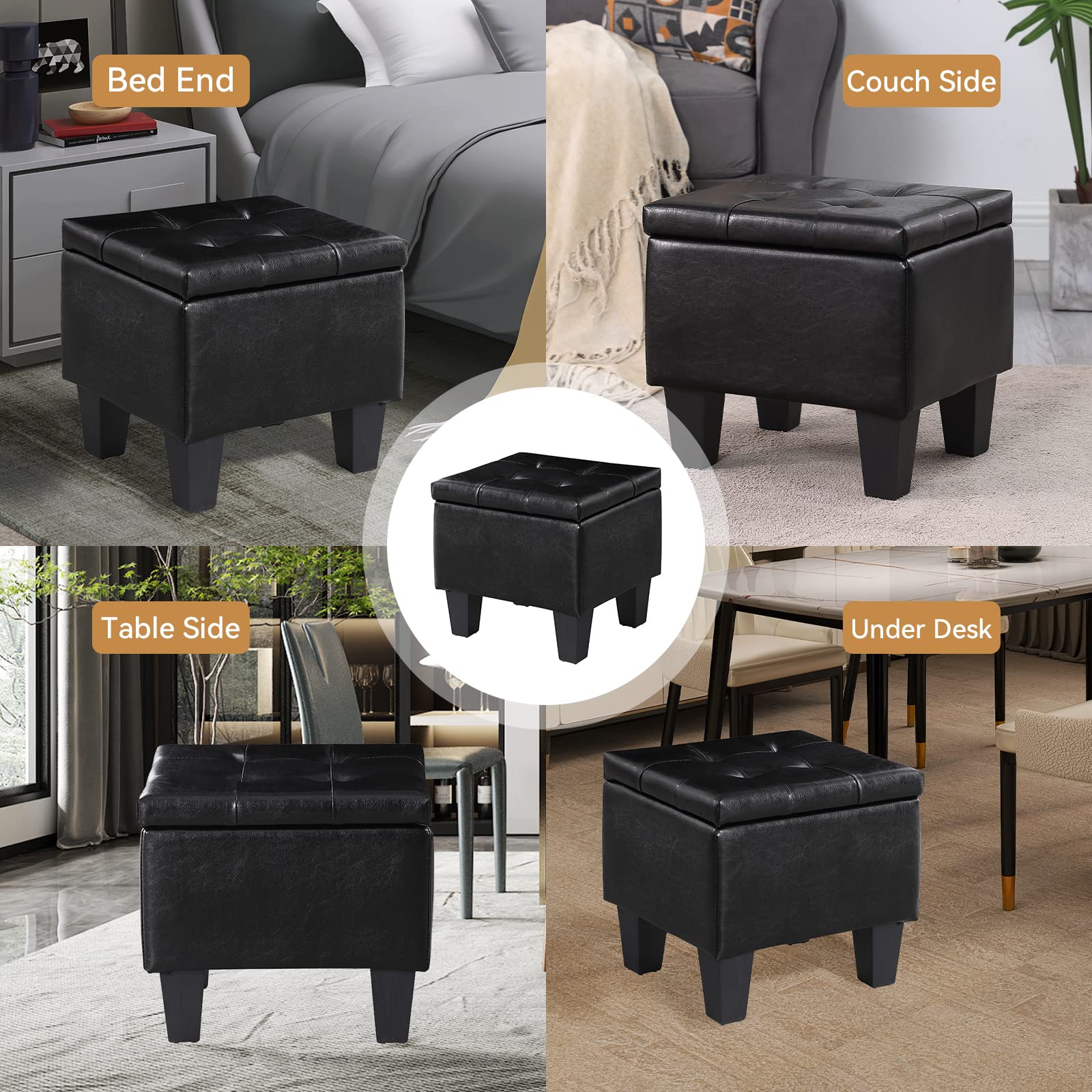 Storage Ottoman Set of 3 (3 Count)