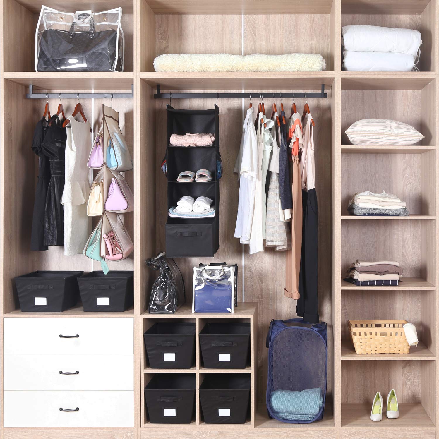 4 Shelf Hanging Closet Organizer