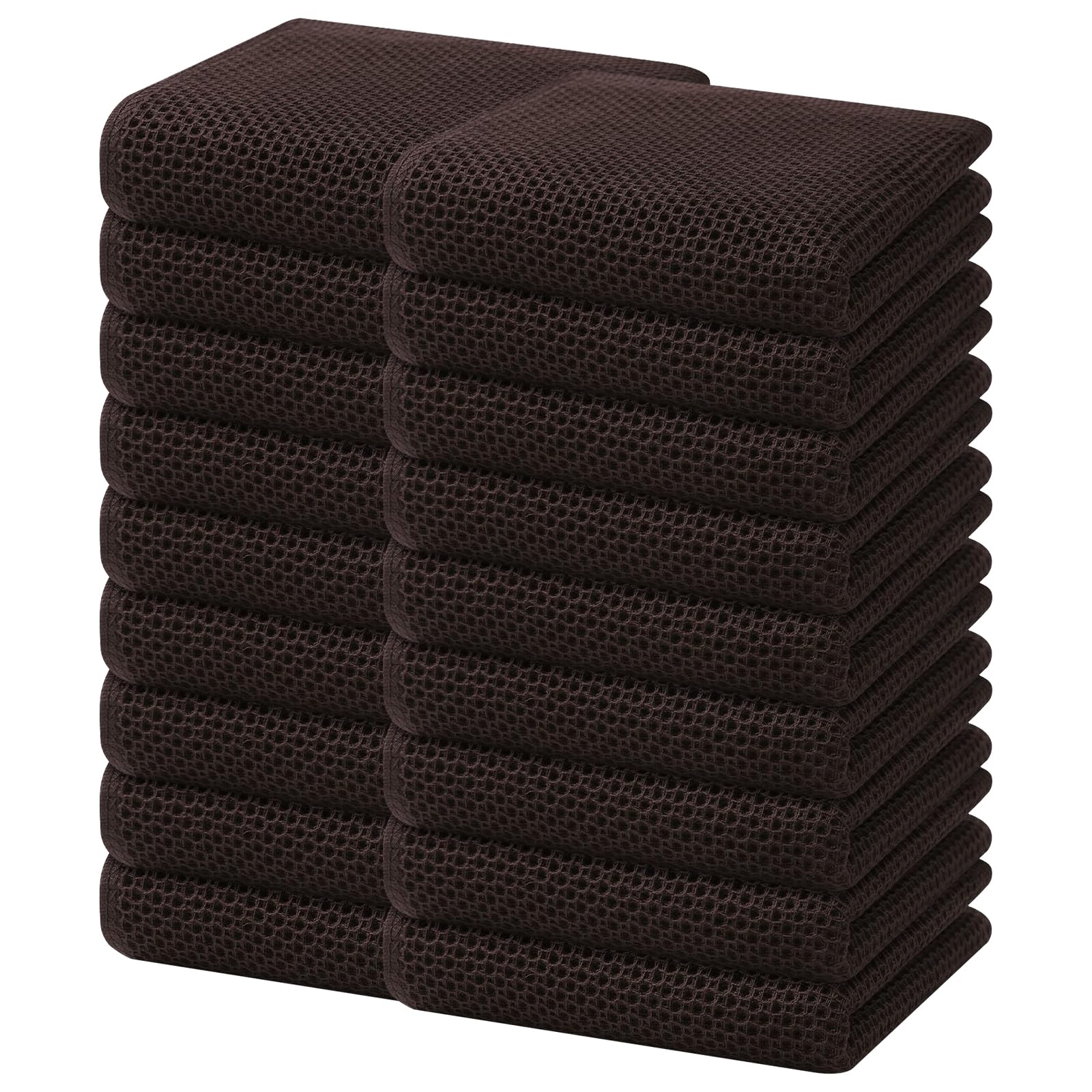 100% Cotton Waffle Weave Kitchen Dish Towels 18 (18 Count)