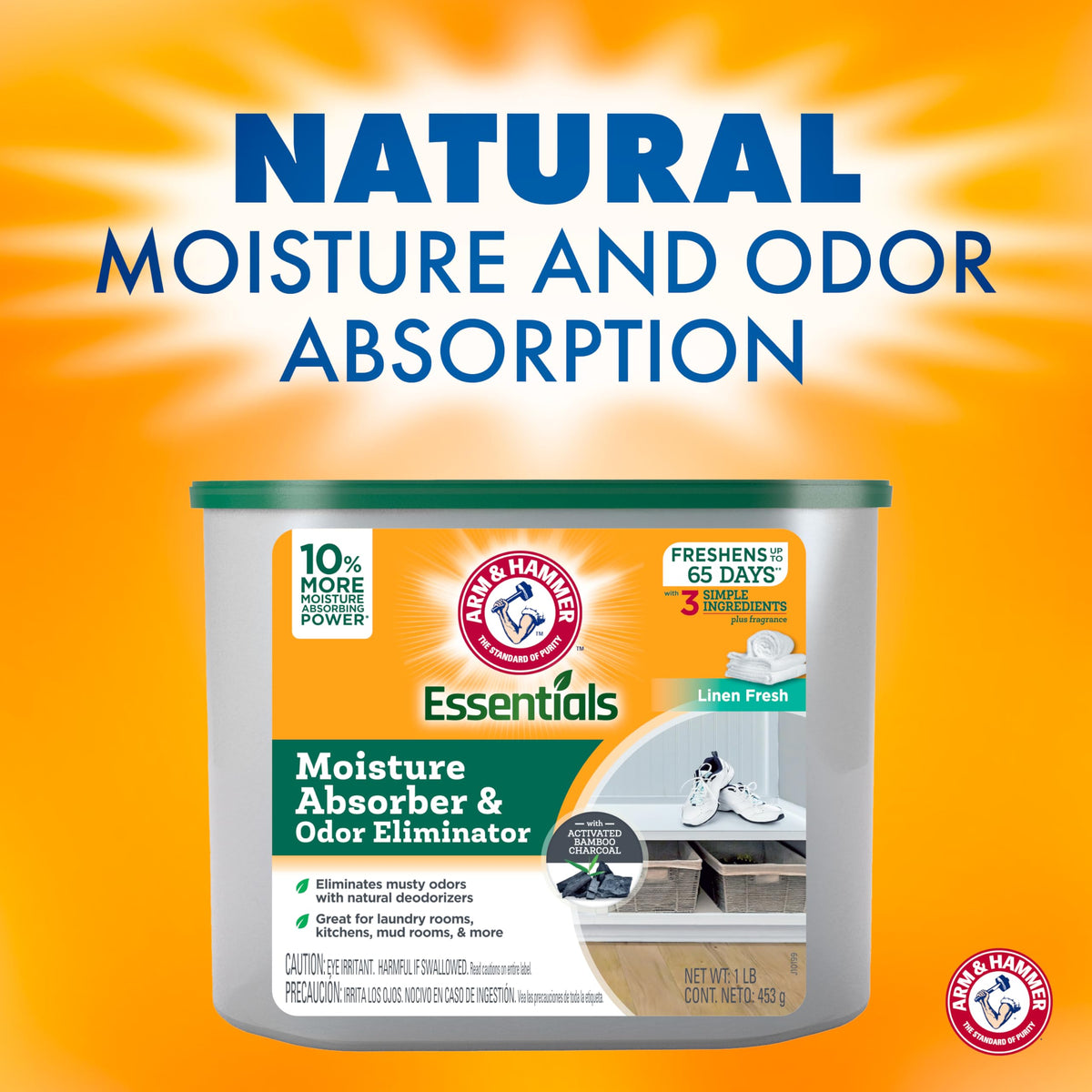 Essentials Disposable Moisture Absorber and Odor Eliminator Tub (48 Ounce)