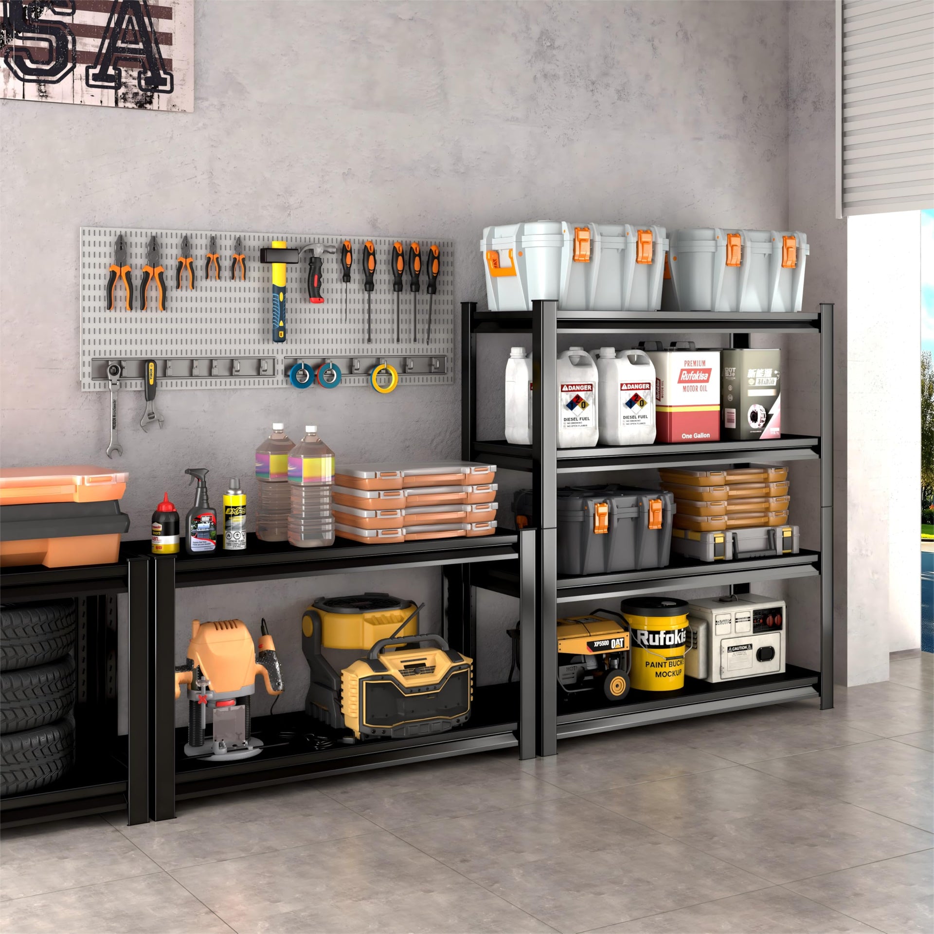 48" W Garage Shelving Heavy Duty