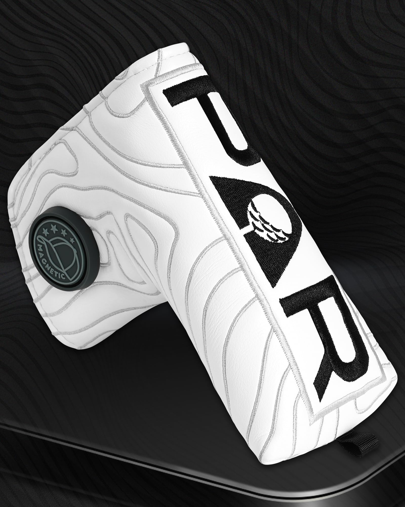 Golf Blade Putter Cover Headcover Club Protector Par Putter Head Covers Magnetic Bar Closure for Scotty Cameron Taylormade Odyssey White Color