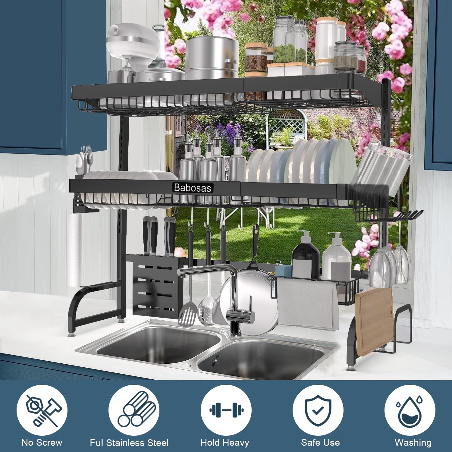 Over The Sink Dish Drying Rack