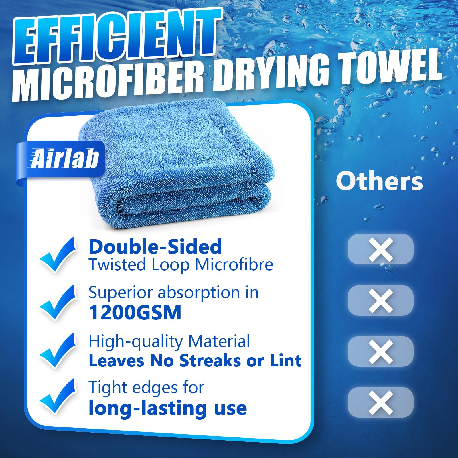 Microfiber Towels Cars Wash Drying Cleaning Cloth (300 Count)