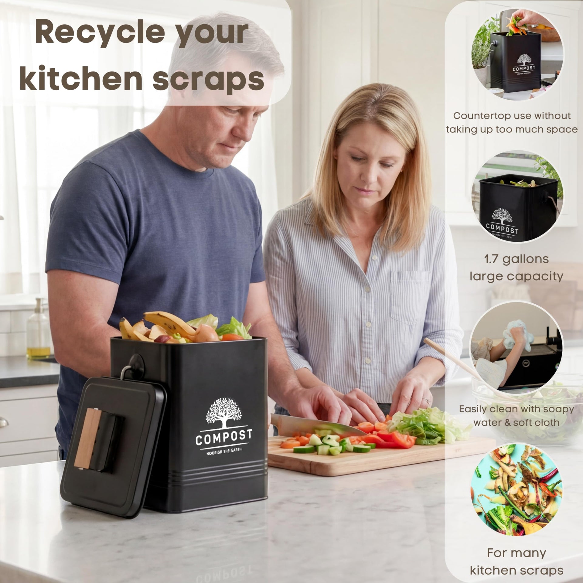 Kitchen Compost Bin (103 Count)