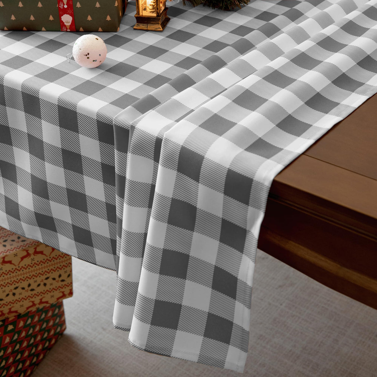 Waterproof Plaid Tablecloth Fabric