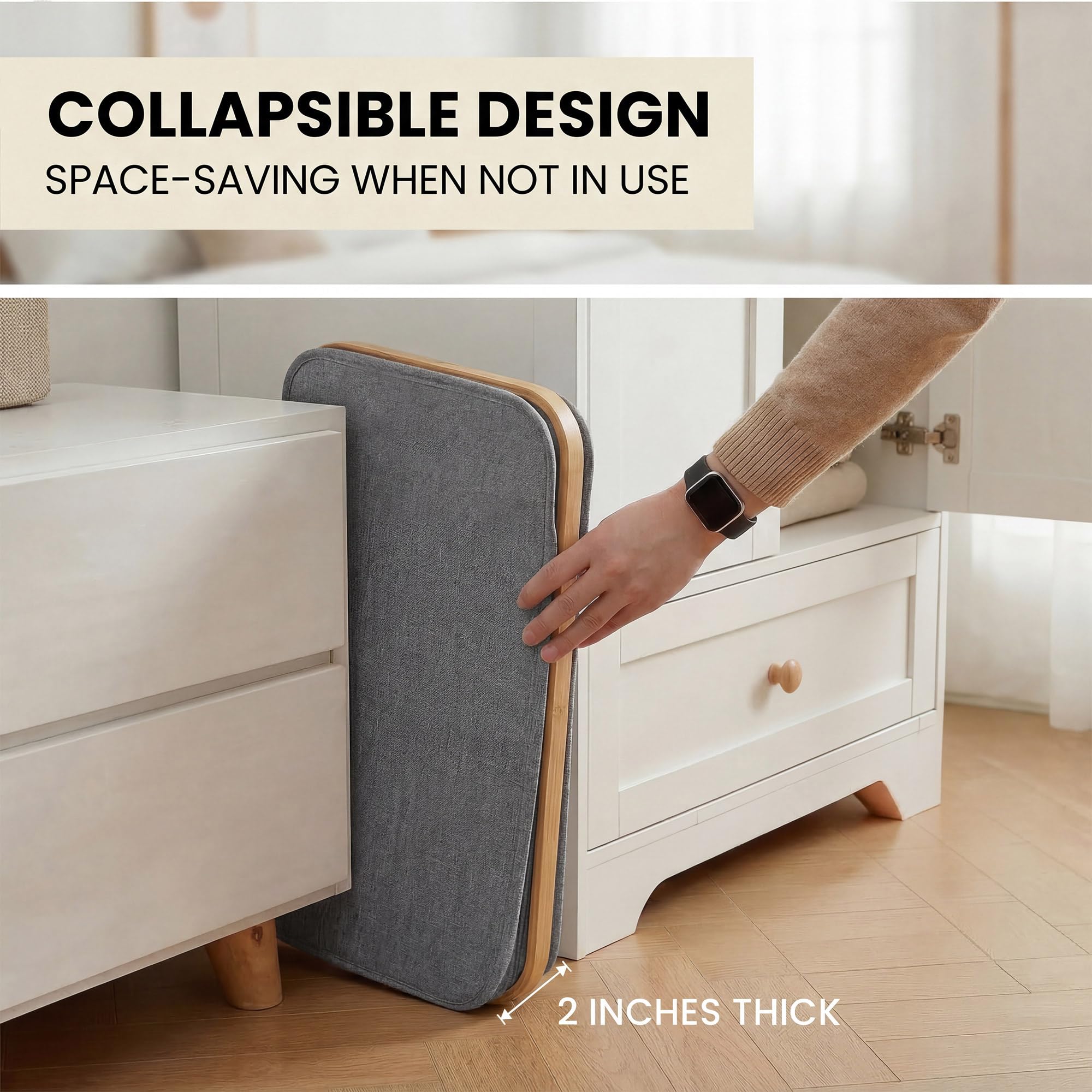 Slim Laundry Basket with Lid