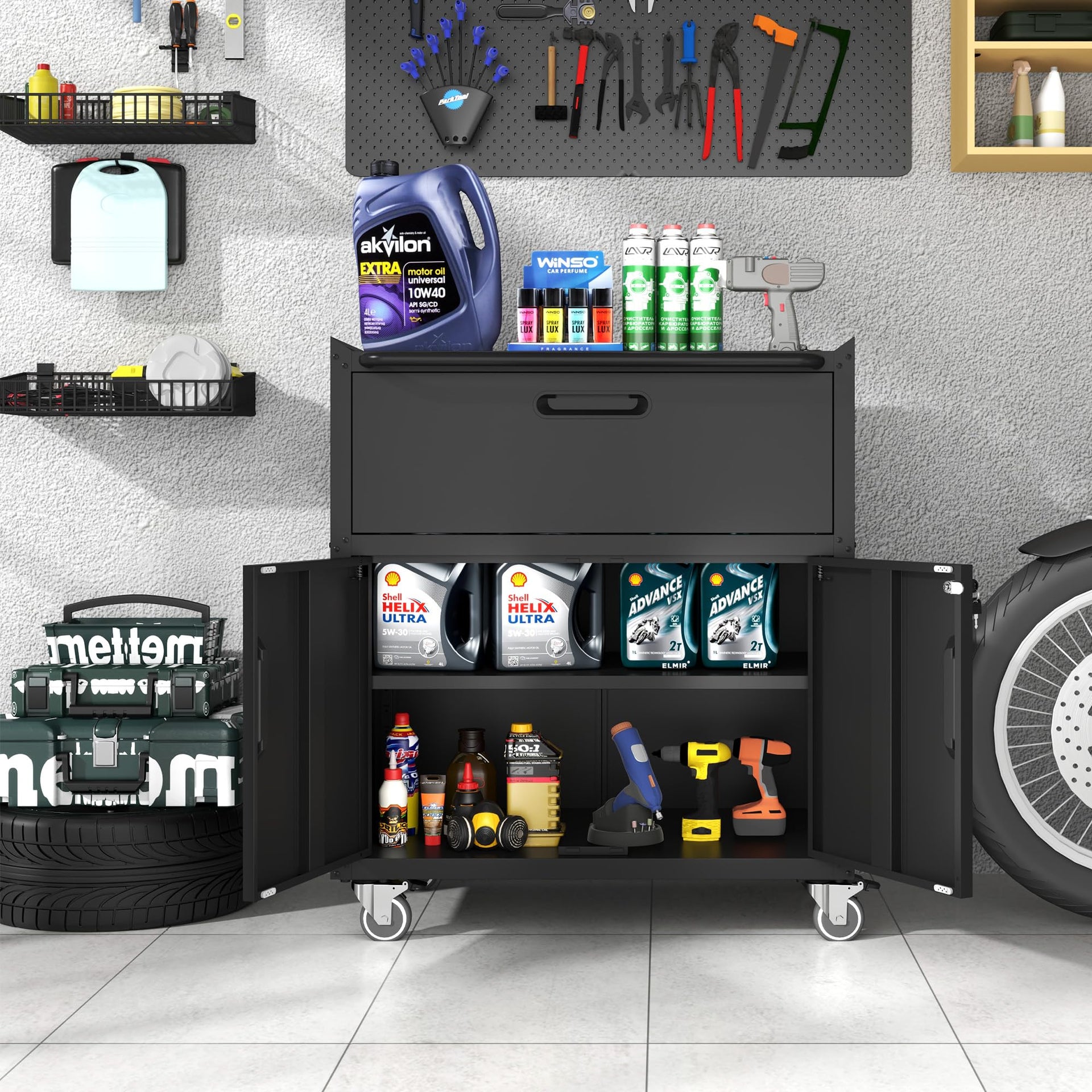 Metal Storage Cabinet for Garage