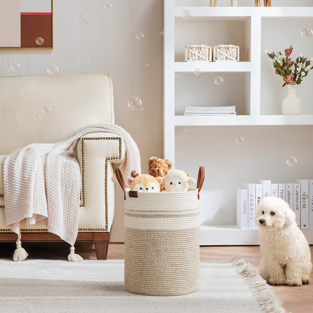 30L Small Woven Rope Laundry Hamper (811.5365 Fl Oz) - ModHome Supplies