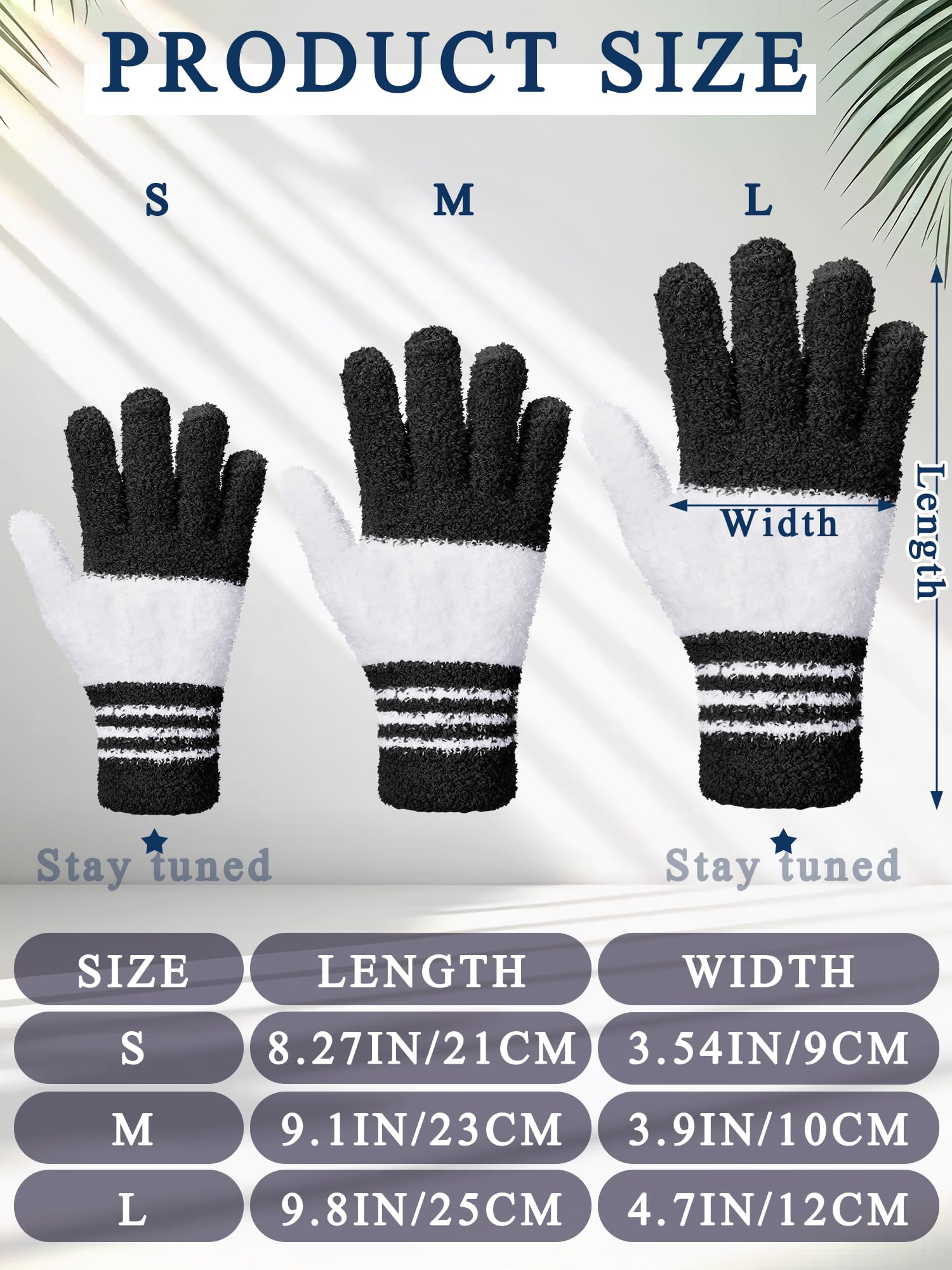 3 Pairs Microfiber Dusting Gloves for Plants Leaf (3 Count)