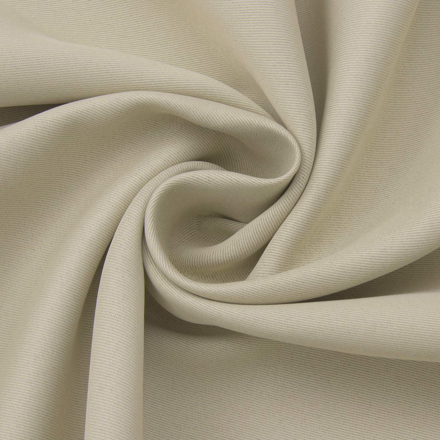 Beige Blackout Curtains 40 Inches Long for Kitchen Window (2 Count)
